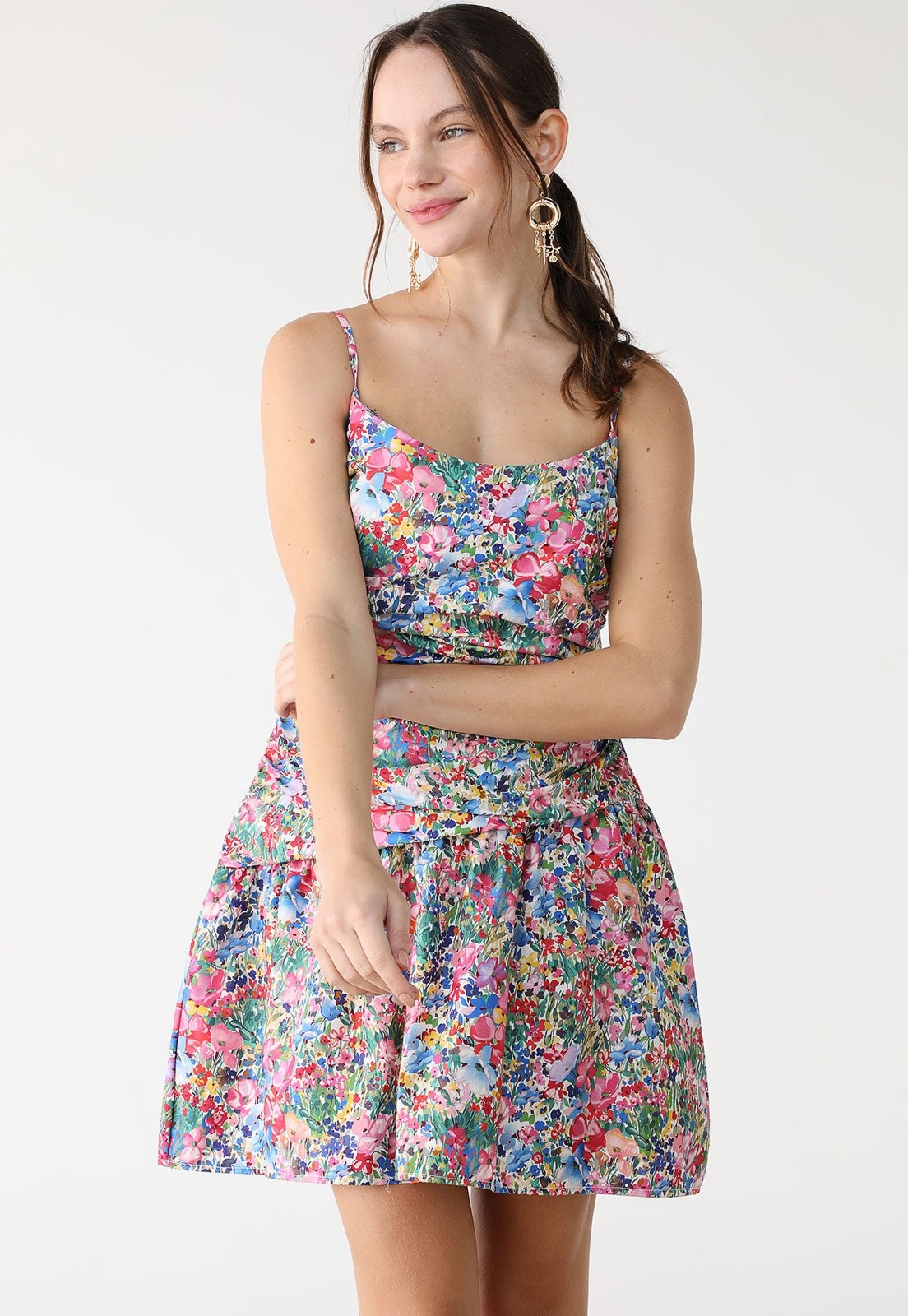 Imagem principal Vestido FARM Curto Camponesa FARM azul