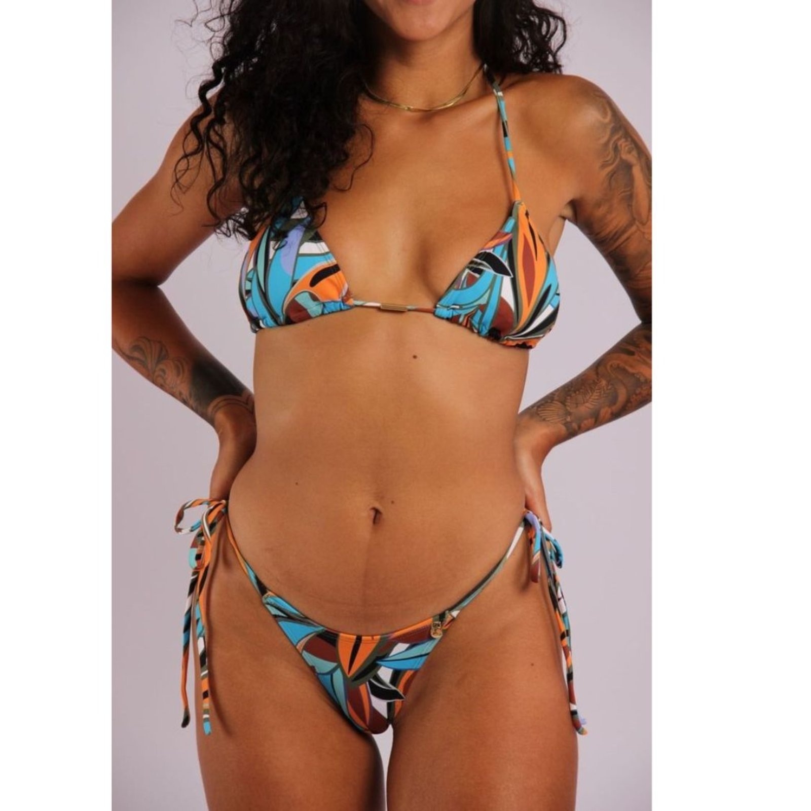 Imagem principal 2211 - Top Biquíni Cortininha Amazonia - Duna Casual DunaCasual estampado