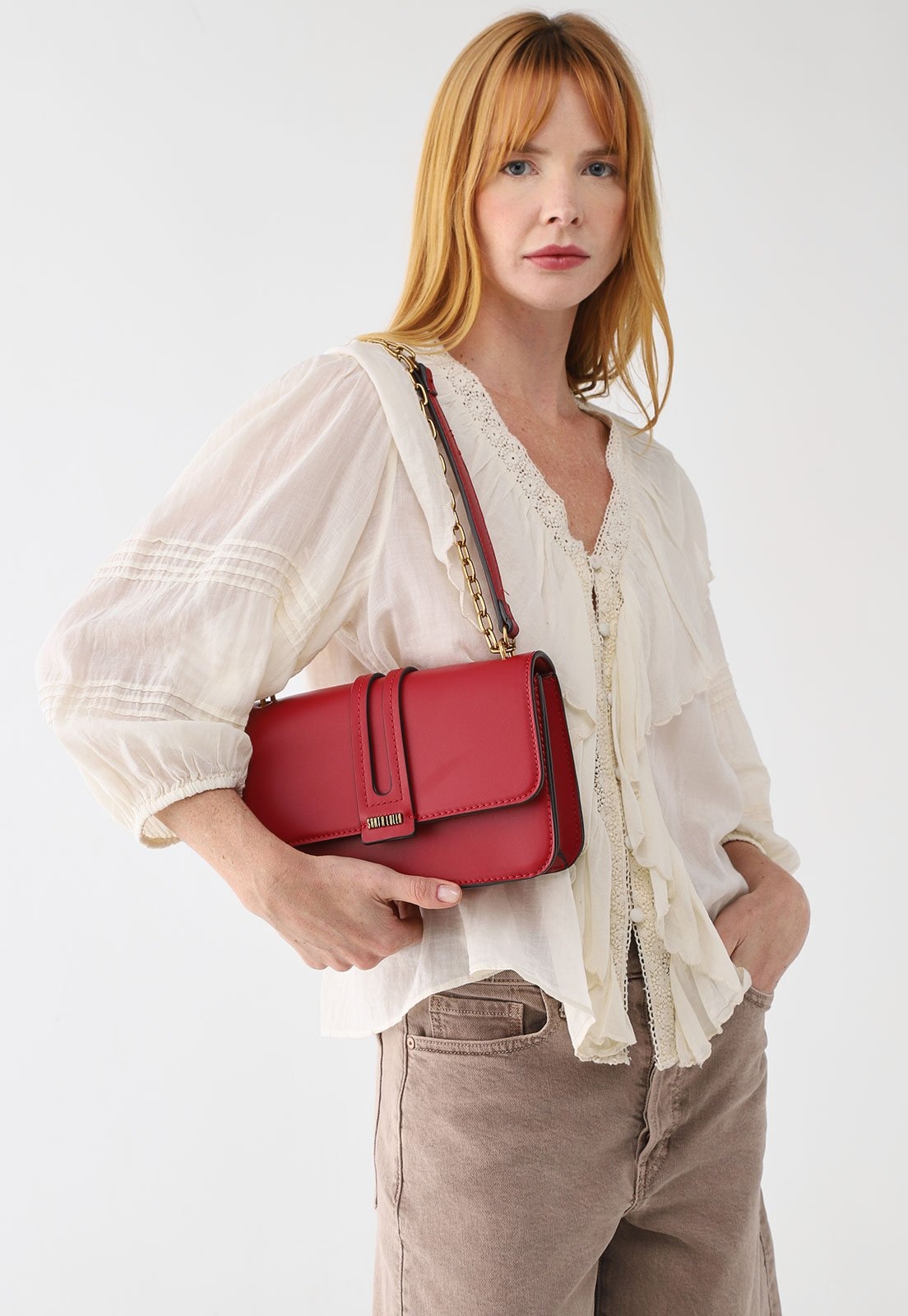 Imagem principal Bolsa Feminina Santa Lolla Corrente Vermelha Santa Lolla vermelho