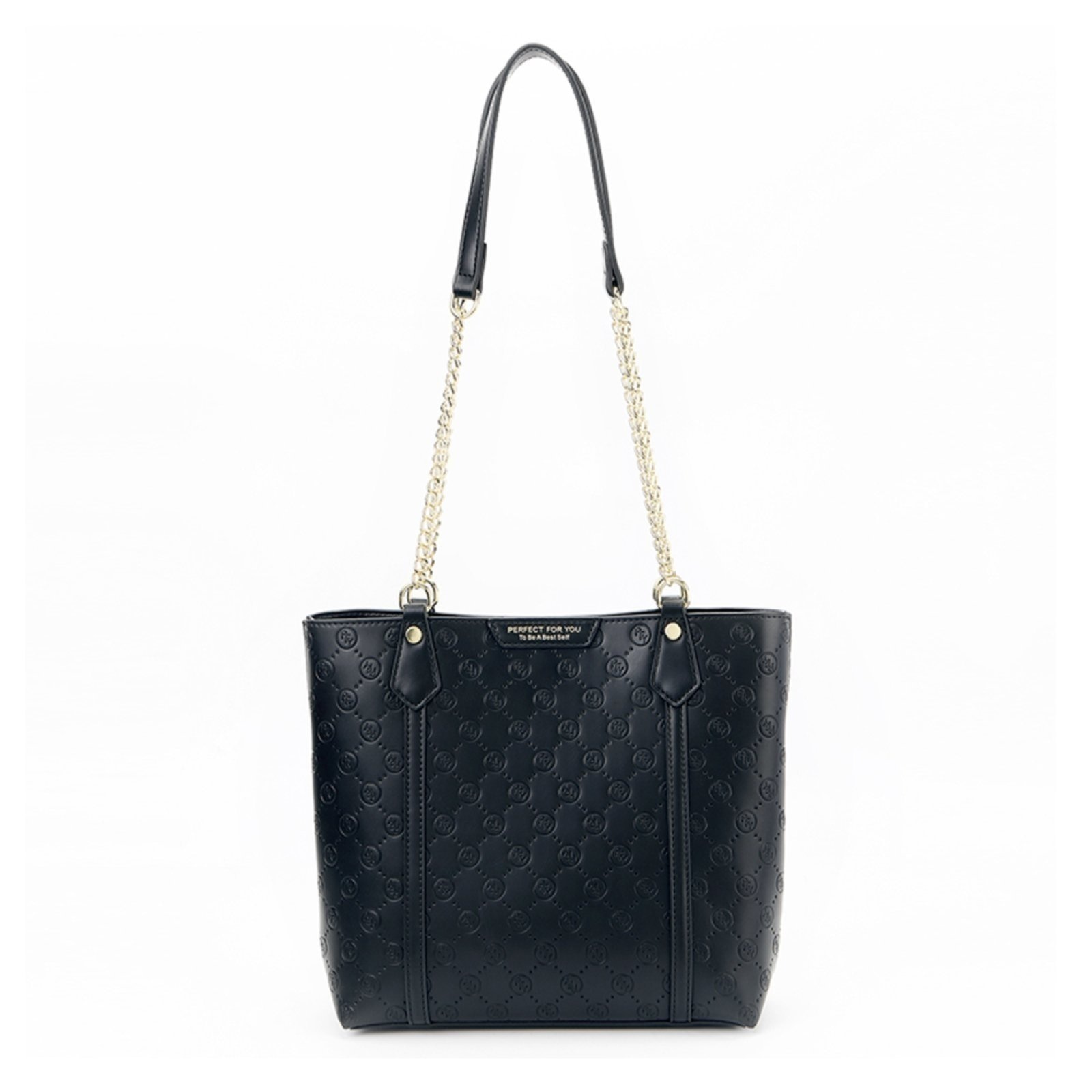 Imagem principal Bolsa De Ombro Feminina Trabalho Alça Corrente Reforçada Espaçosa Perfect For You preto