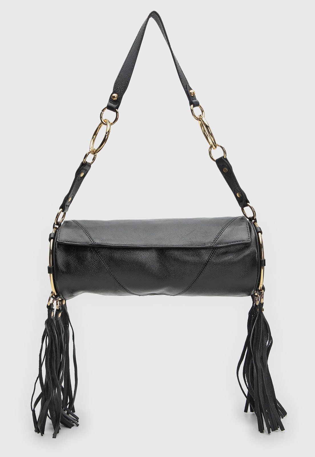 Imagem principal Bolsa Média Feminina Arezzo Franjas Preta Arezzo preto