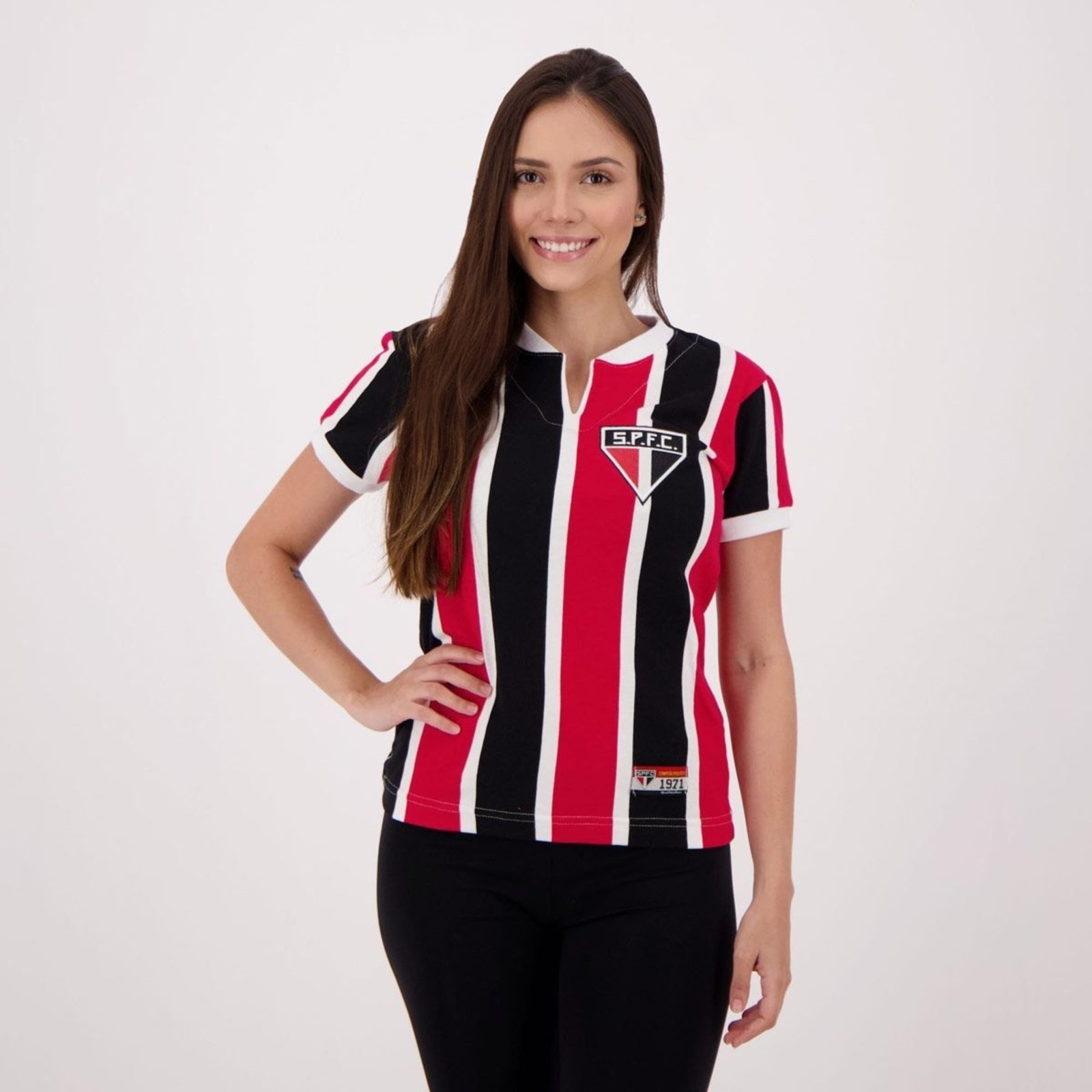 Imagem principal Camisa São Paulo Retrô 1971 Paulistão Feminino Retrômania vermelho