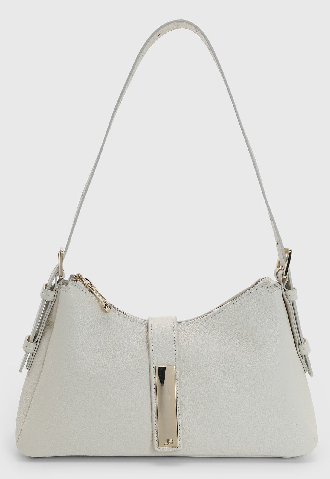 Imagem principal Bolsa Feminina Jorge Bischoff Detalhe Metálico Dourado Branca Jorge Bischoff branco