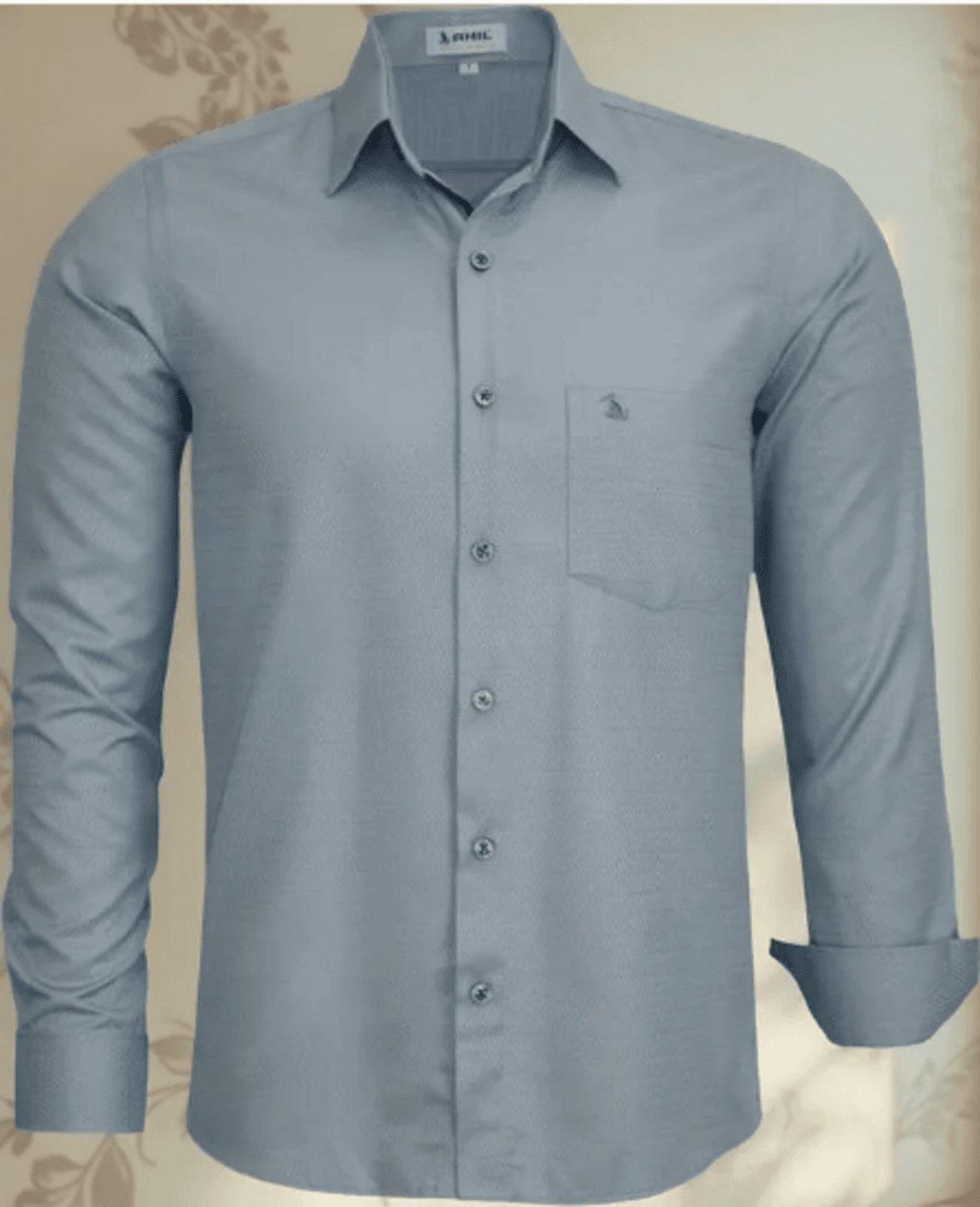 Imagem principal Camisa Social Amil Comfort Clear Macia Fácil de Passar Manga Longa Luxo Cinza Amil cinza clear