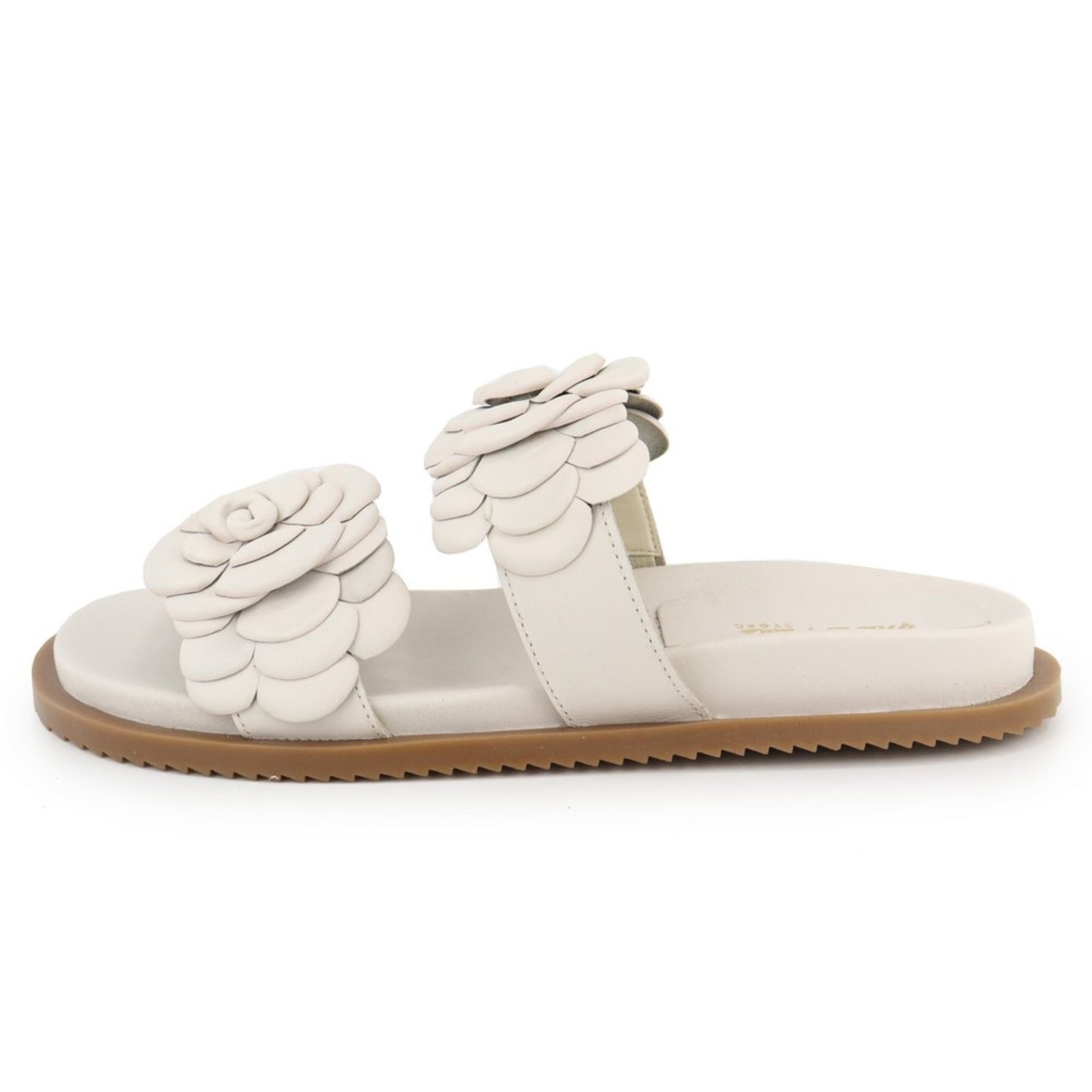 Imagem principal Sandália Papete Flatform Detalhe Flor Feminina Tratorada em Couro Maria Paula Off White MARIA PAULA off-white white