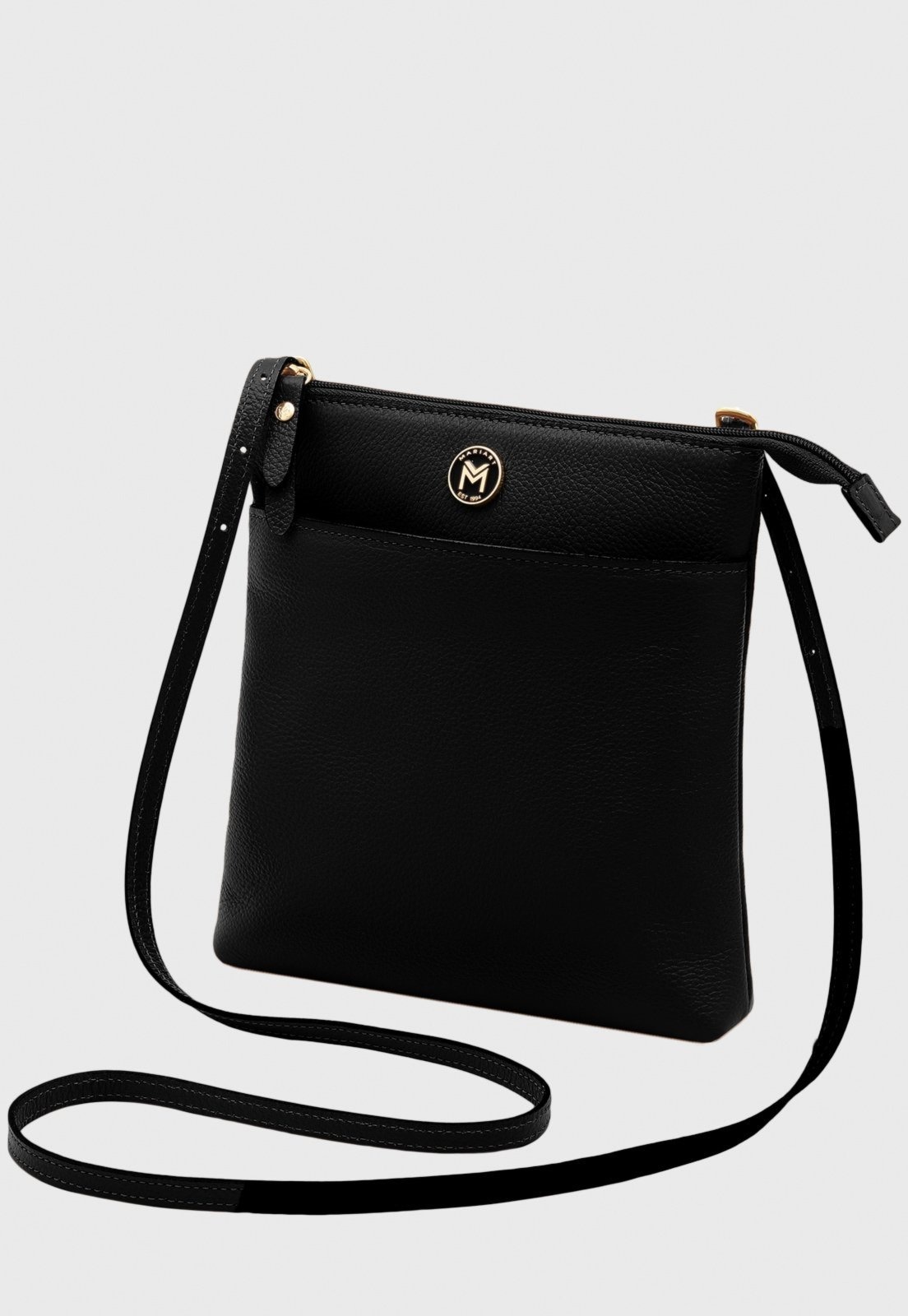 Imagem principal Bolsa Transversal Couro Mariart Itacaré Preta Mariart preto