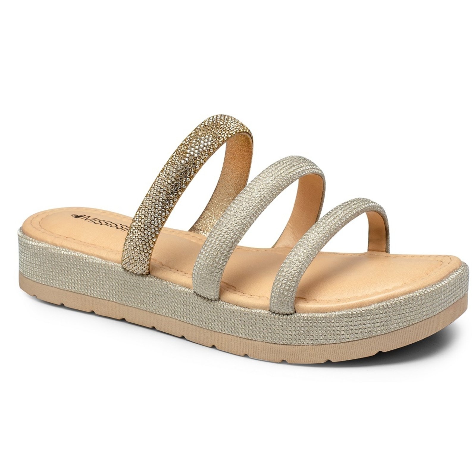 Imagem principal Tamanco Flatform Mississipi MB811 Feminino MISSISSIPI dourado