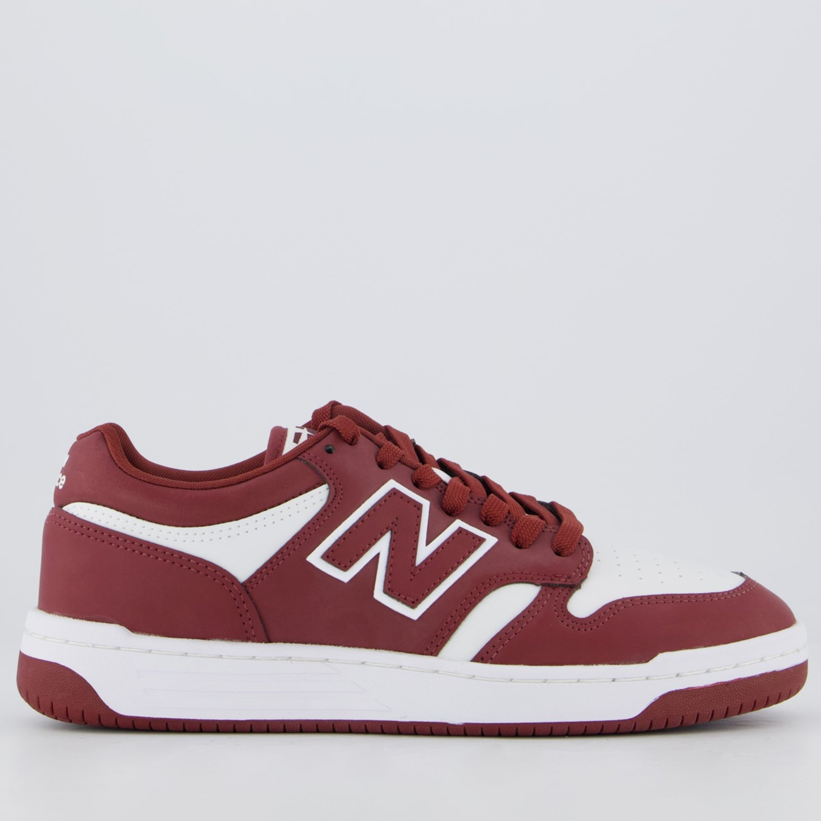 Imagem principal Tênis New Balance 480 Low Vinho e Branco New Balance vermelho
