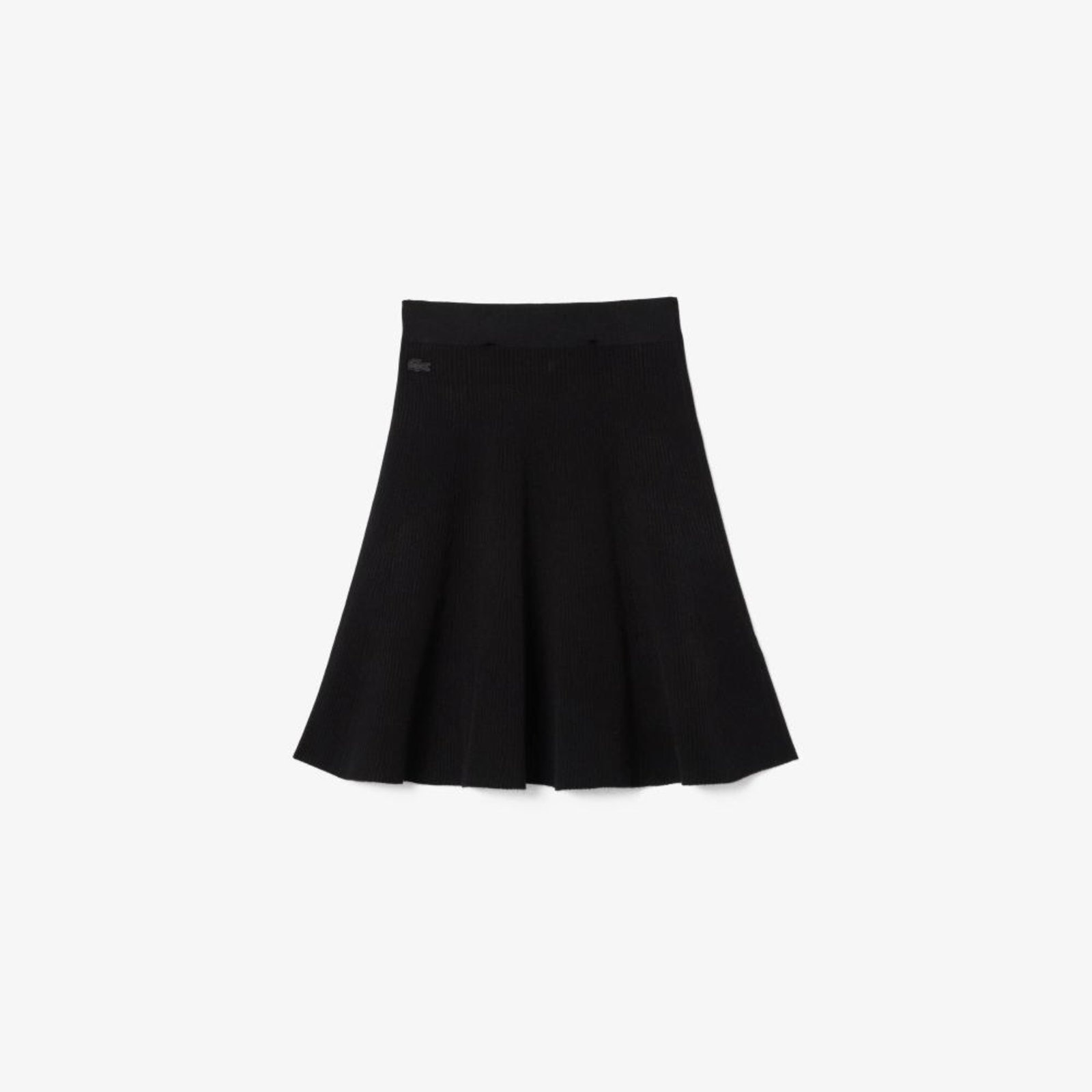 Imagem principal Saia boca-de-sino de malha canelada 3D Lacoste preto