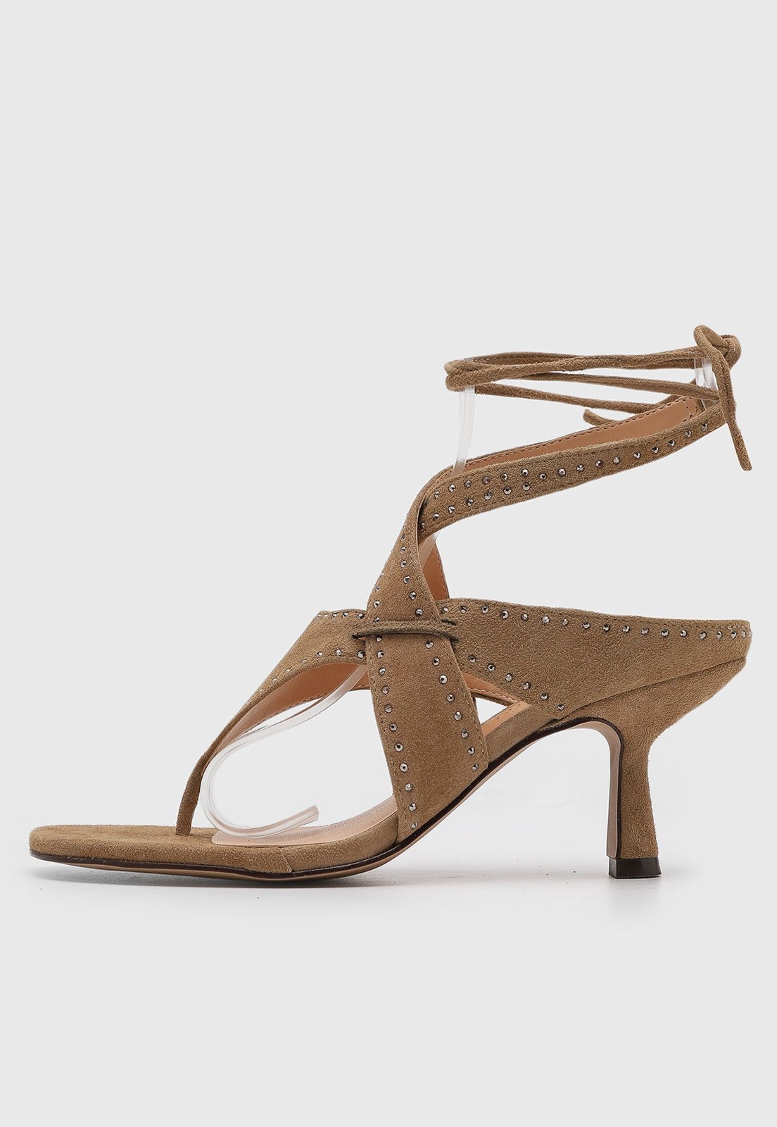 Imagem principal Sandália Feminina Luiza Barcelos Tiras Amarração Luiza Barcelos marrom