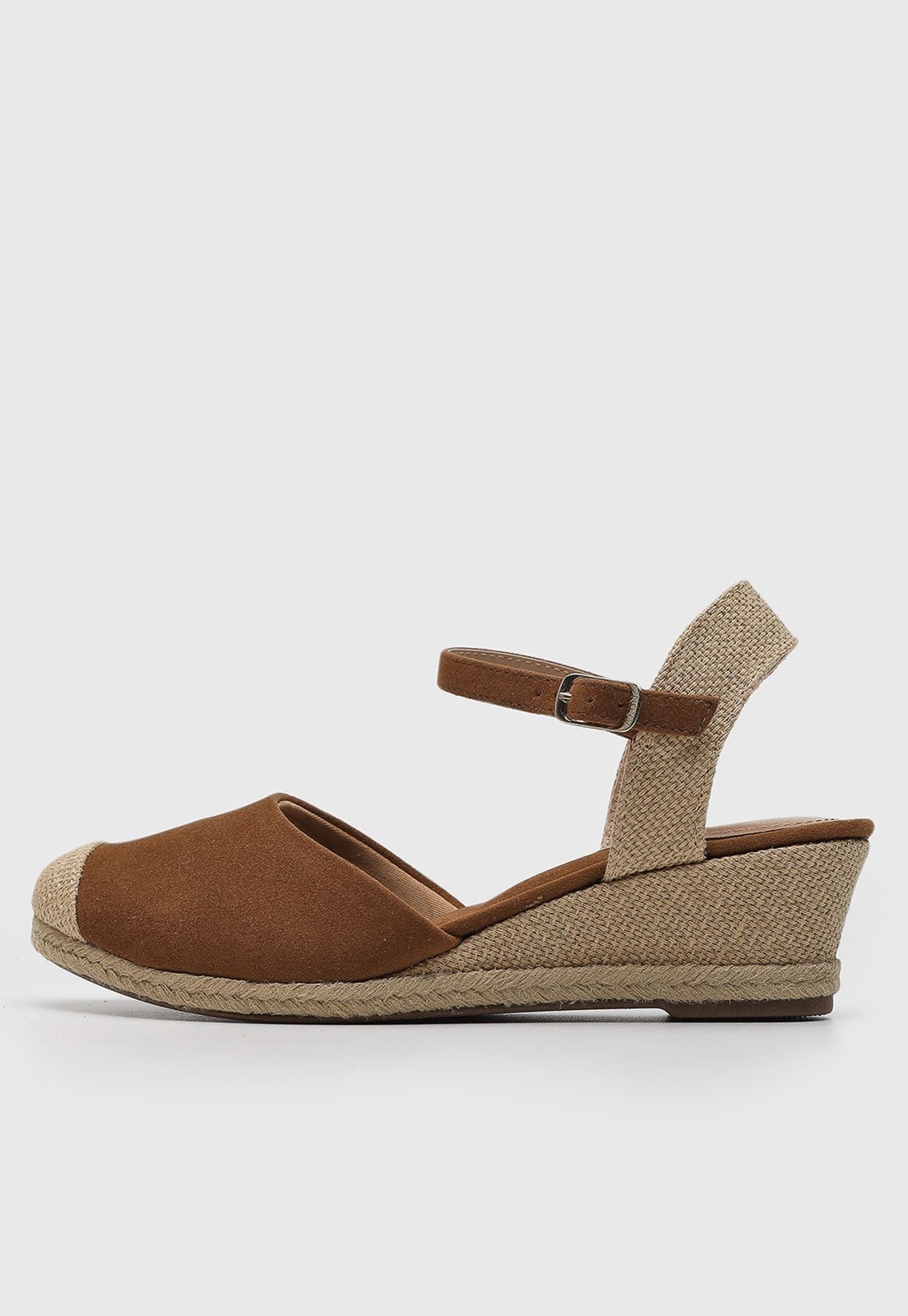 Imagem principal Sandália Feminina VIA UNO Salto Anabela Baixo VIA UNO marrom