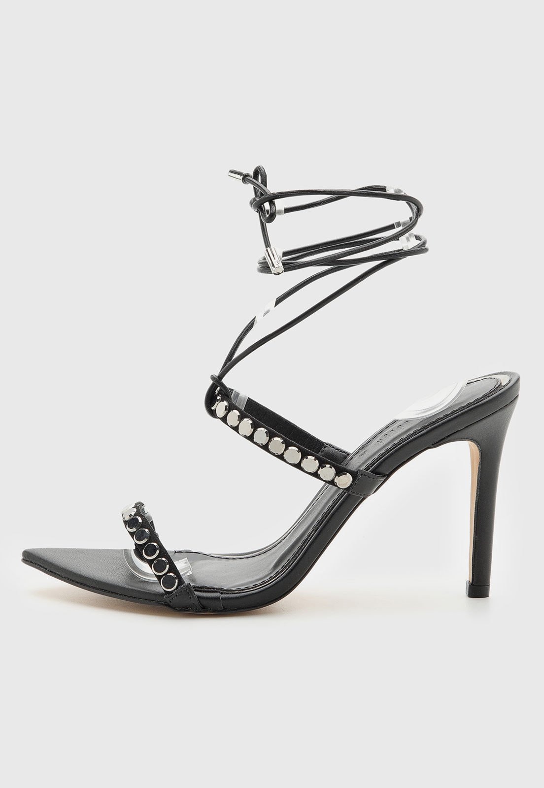 Imagem principal Sandália Feminina Santa Lolla Salto Alto Tiras Metálicas Preta Santa Lolla preto