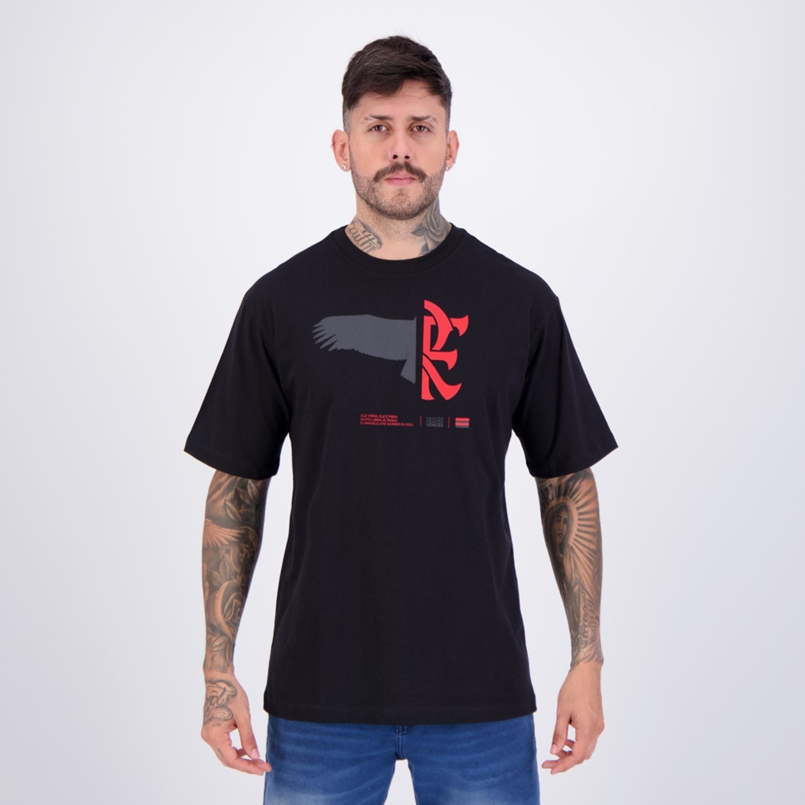 Imagem principal Camisa Flamengo Fluxo Preta braziline preto