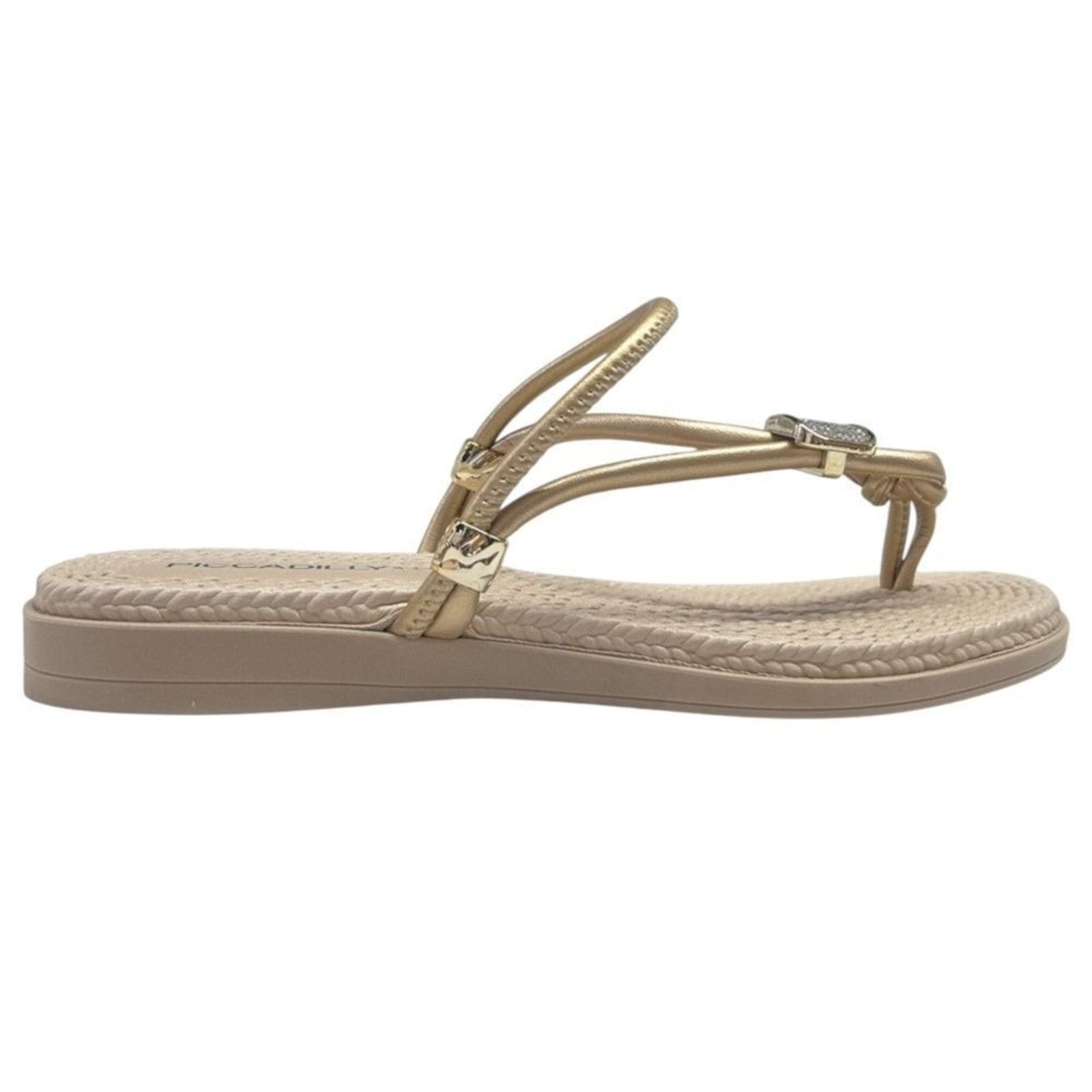 Imagem principal Sandália Rasteira Piccadilly Adla Feminina Piccadilly dourado