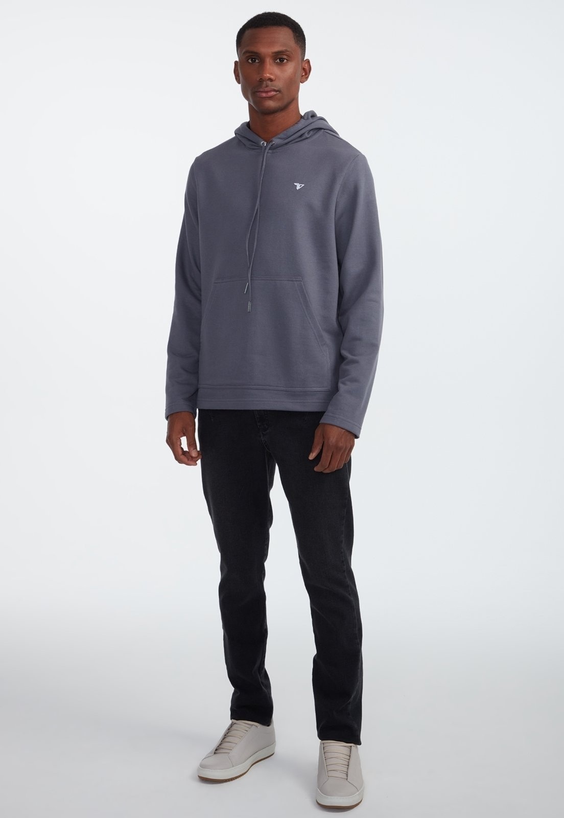 Imagem principal Blusão Moletom Traymon Com Capuz Chumbo Traymon cinza
