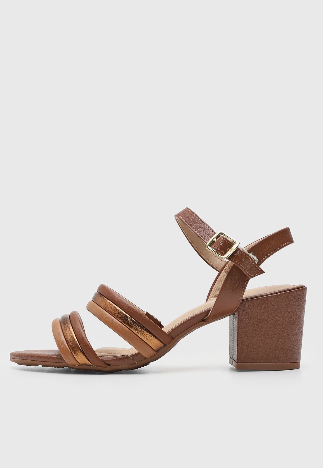 Imagem principal Sandália Feminina Modare Salto Médio MODARE marrom