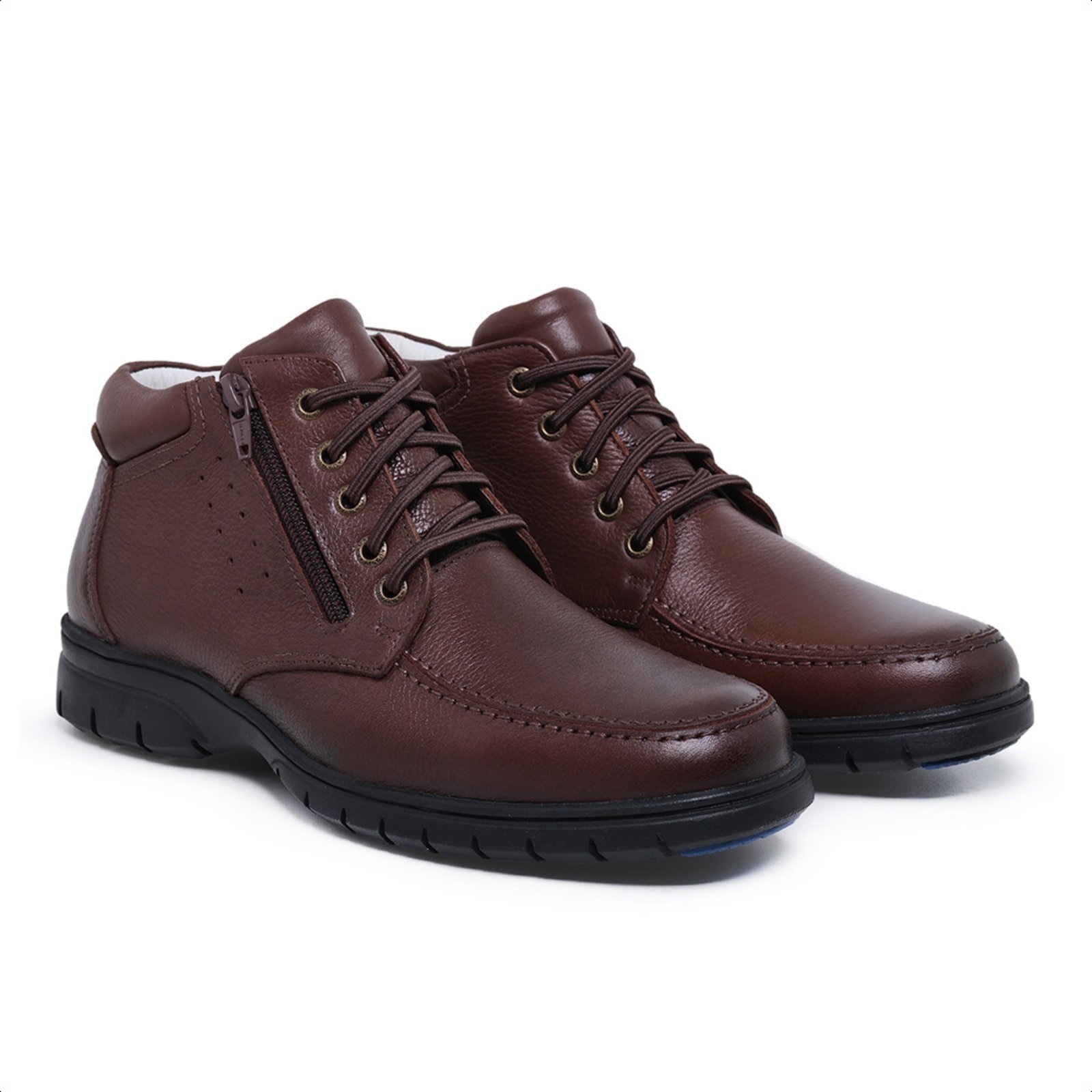 Imagem principal Coturno Bota Masculino de couro, Ref 9600 café Mister Couros marrom