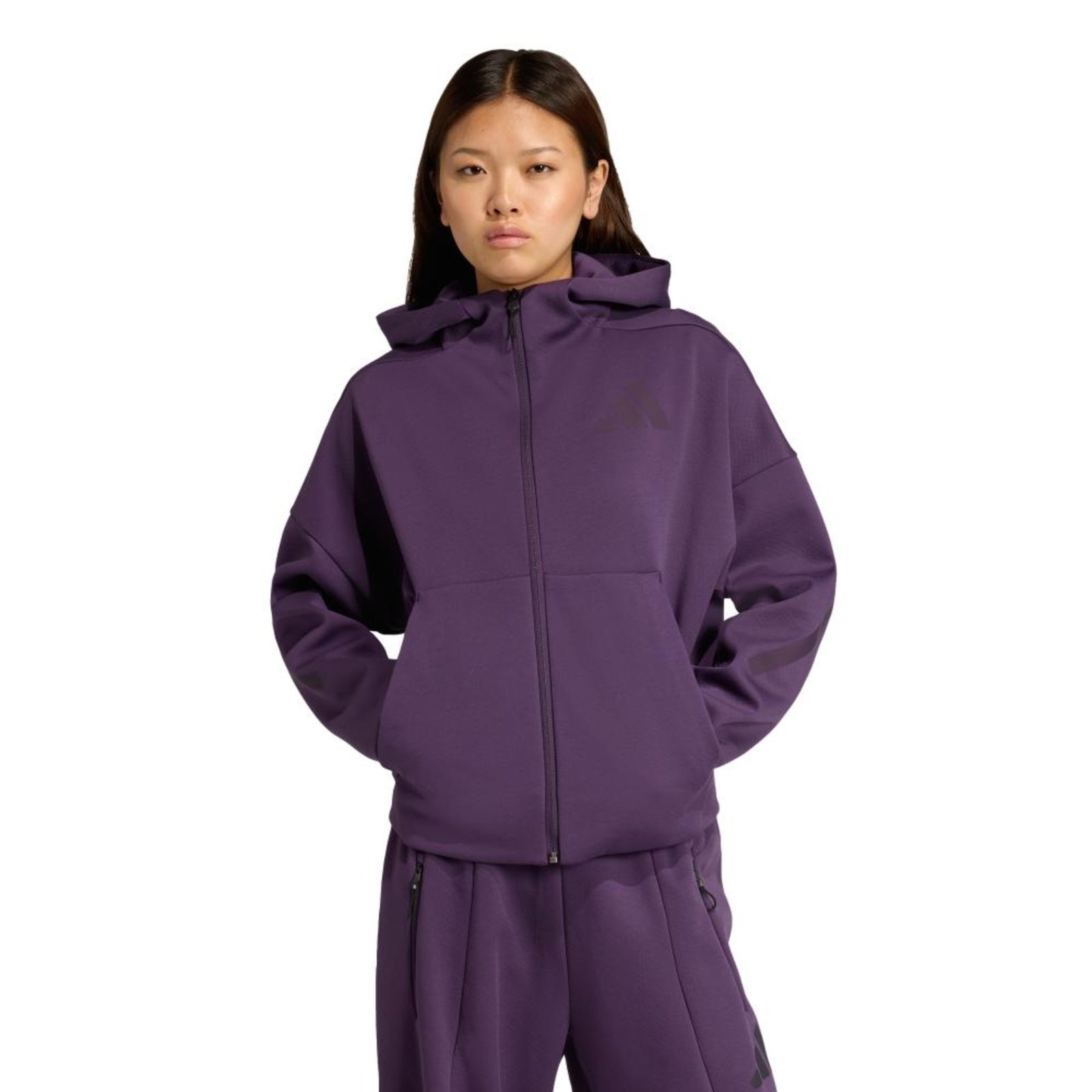Imagem principal Moletom Capuz adidas Z.N.E. Full-Zip adidas Sportswear Adidas roxo