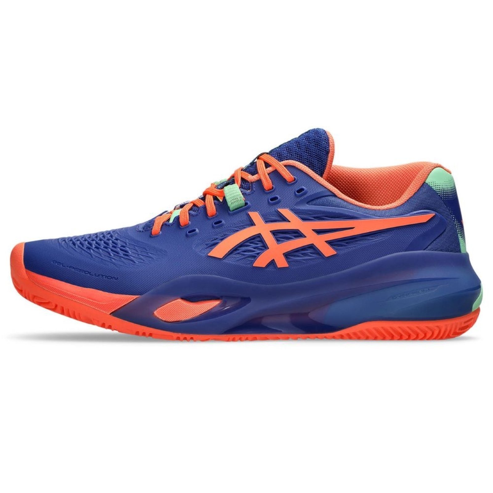 Imagem principal Tênis ASICS Gel-Resolution X Padel - Masculino Laranja ASICS azul