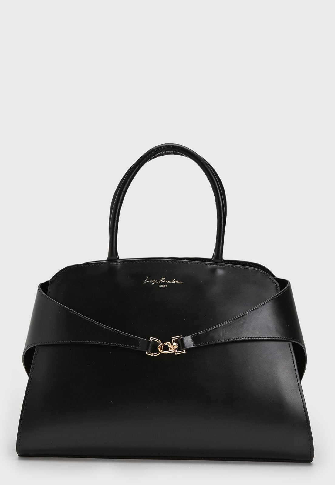 Imagem principal Bolsa Grande Luiza Barcelos Detalhe Metálico Preta Luiza Barcelos preto