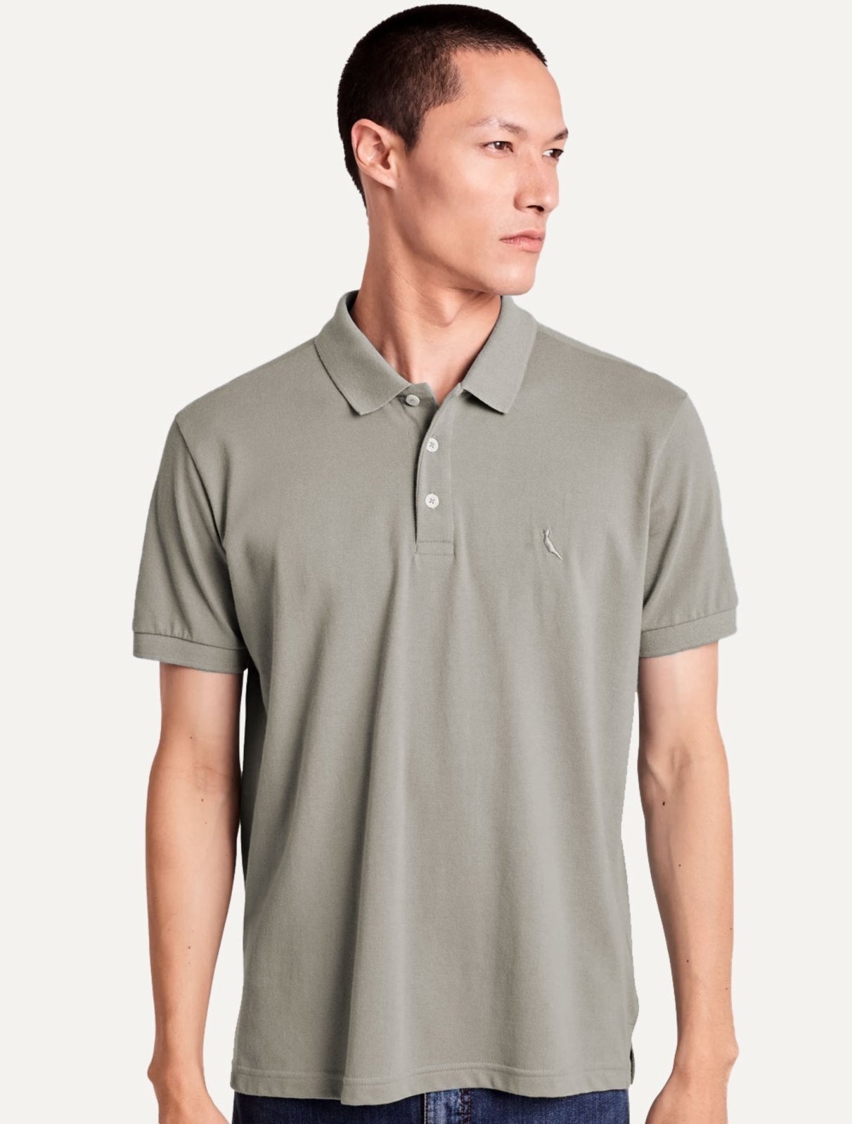 Imagem principal Polo Reserva Masculina Piquet Clássica Reserva cinza