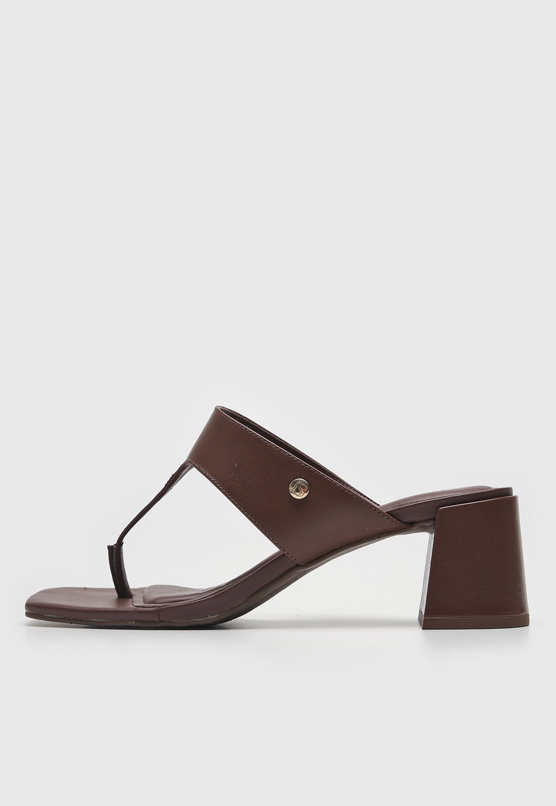 Imagem principal Tamanco Feminino Loucos e Santos Salto Bloco Ponta Quadrada Loucos e Santos marrom