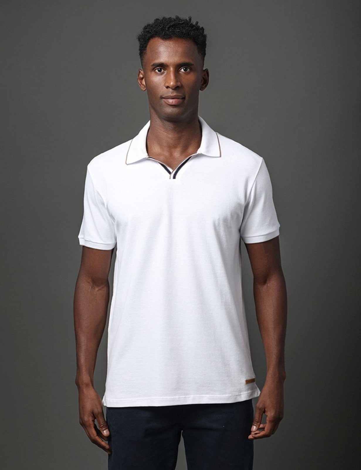 Imagem principal Polo Masculina Listras Calvin Klein Jeans Calvin Klein Jeans branco