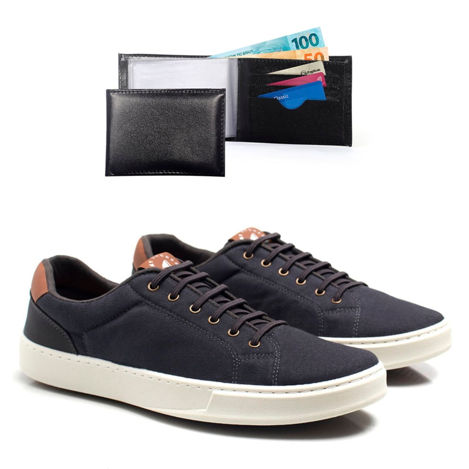 Imagem principal Sapatênis Masculino Bredeni Montain Com Carteira Marinho BREDENI azul marinho