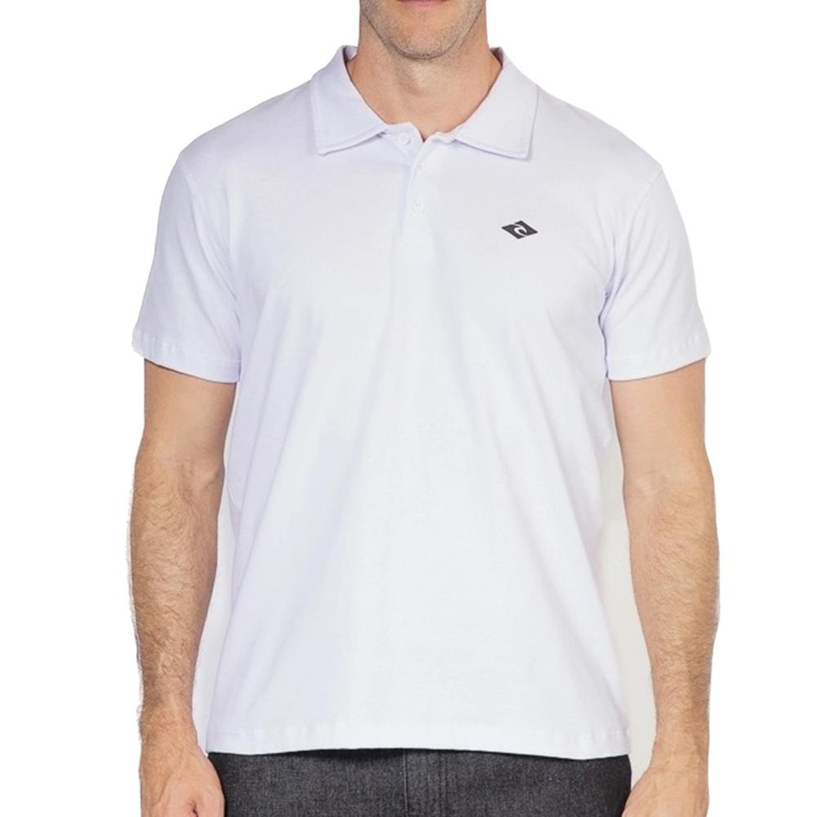 Imagem principal Camisa Rip Curl Polo Brand Icon WT25 Masculina White Rip Curl branco white