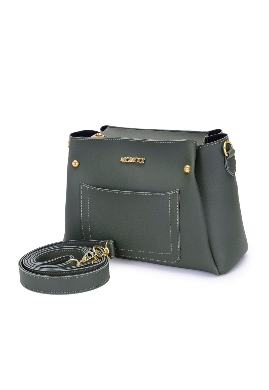 Imagem principal Bolsa Feminina Pequena Moncci Alça Trasversal Militar MONCCI verde/verde militar verde