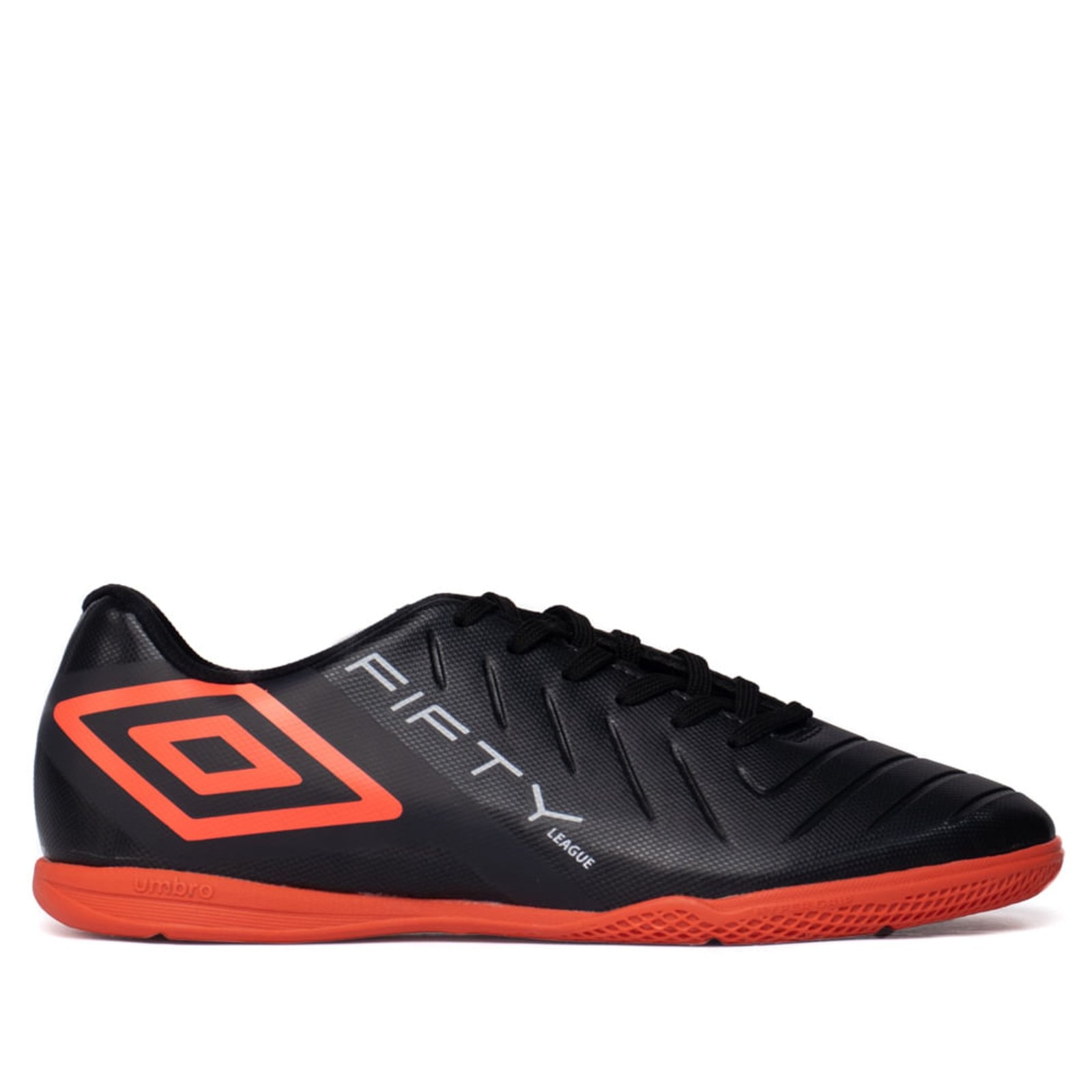 Imagem principal Chuteira Masculina Umbro Futsal Fifty VI League Laranja Umbro preto