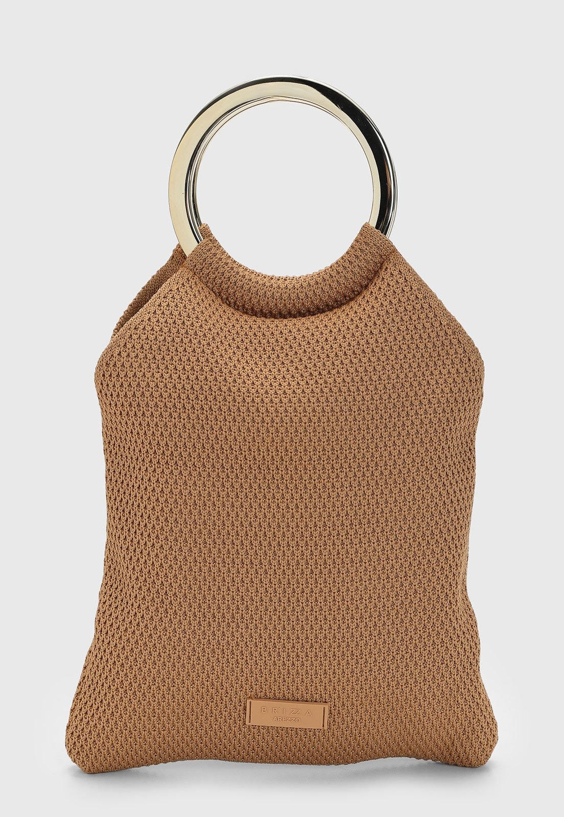 Imagem principal Bolsa Feminina Brizza Arezzo Alça Metálica Brizza Arezzo caramelo