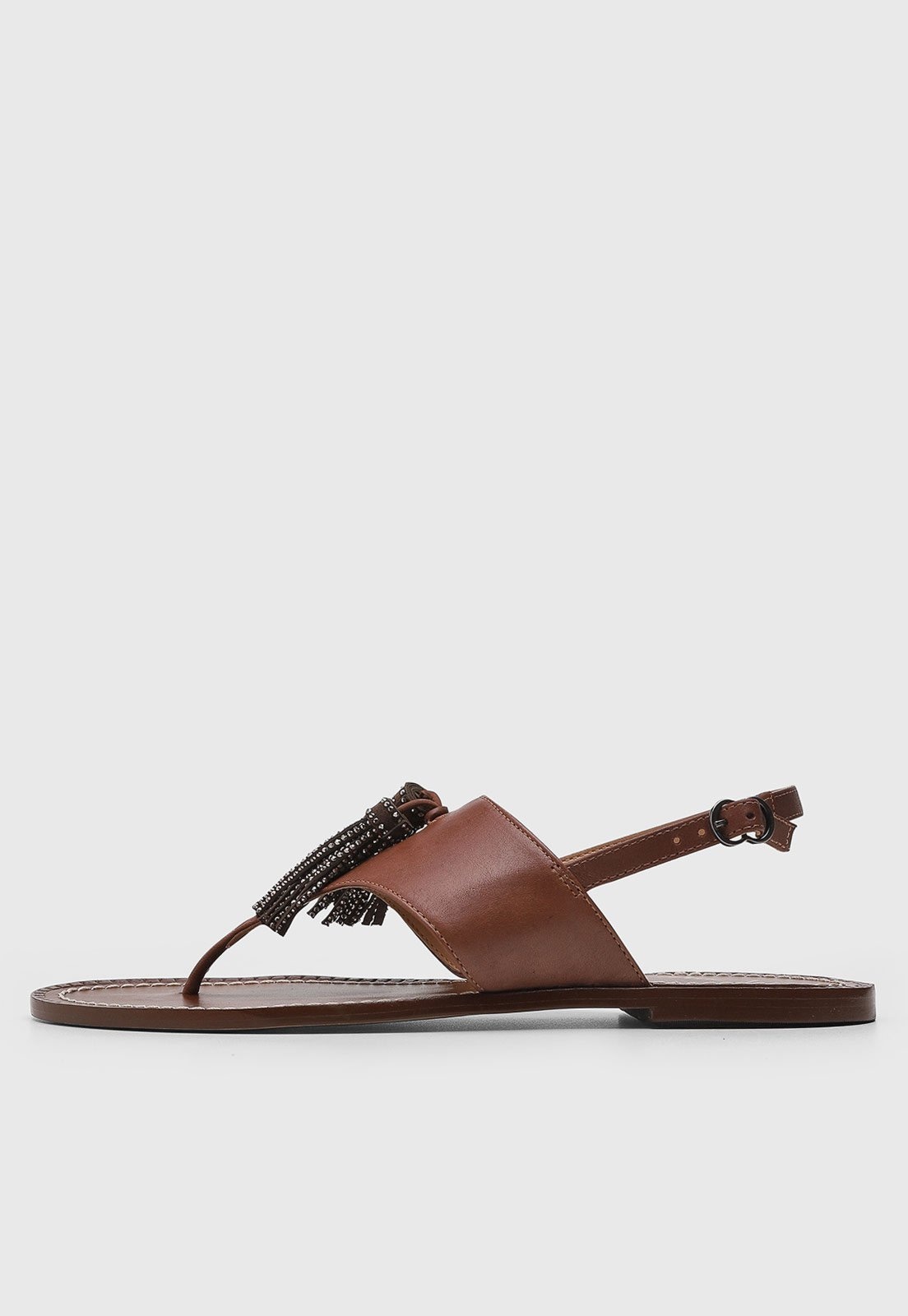 Imagem principal Rasteira Feminina Luiza Barcelos Fechada Tassel Luiza Barcelos marrom