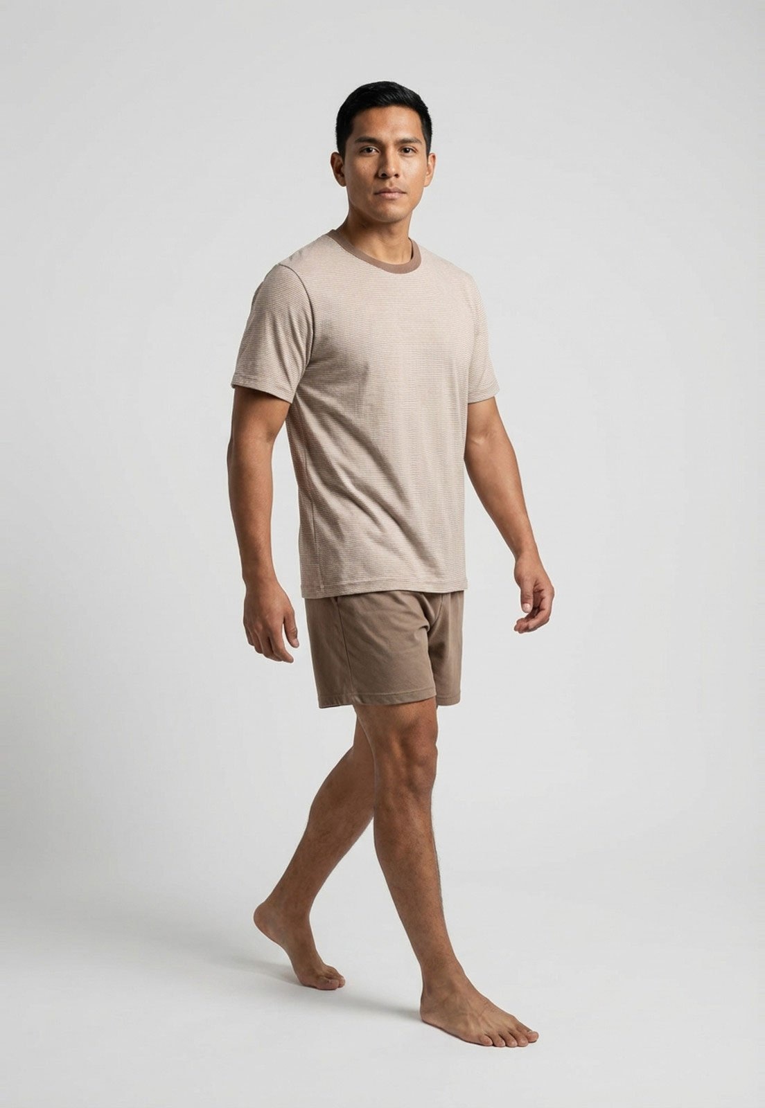 Imagem principal Conjunto Pijama Masculino Hering Listrado Hering bege