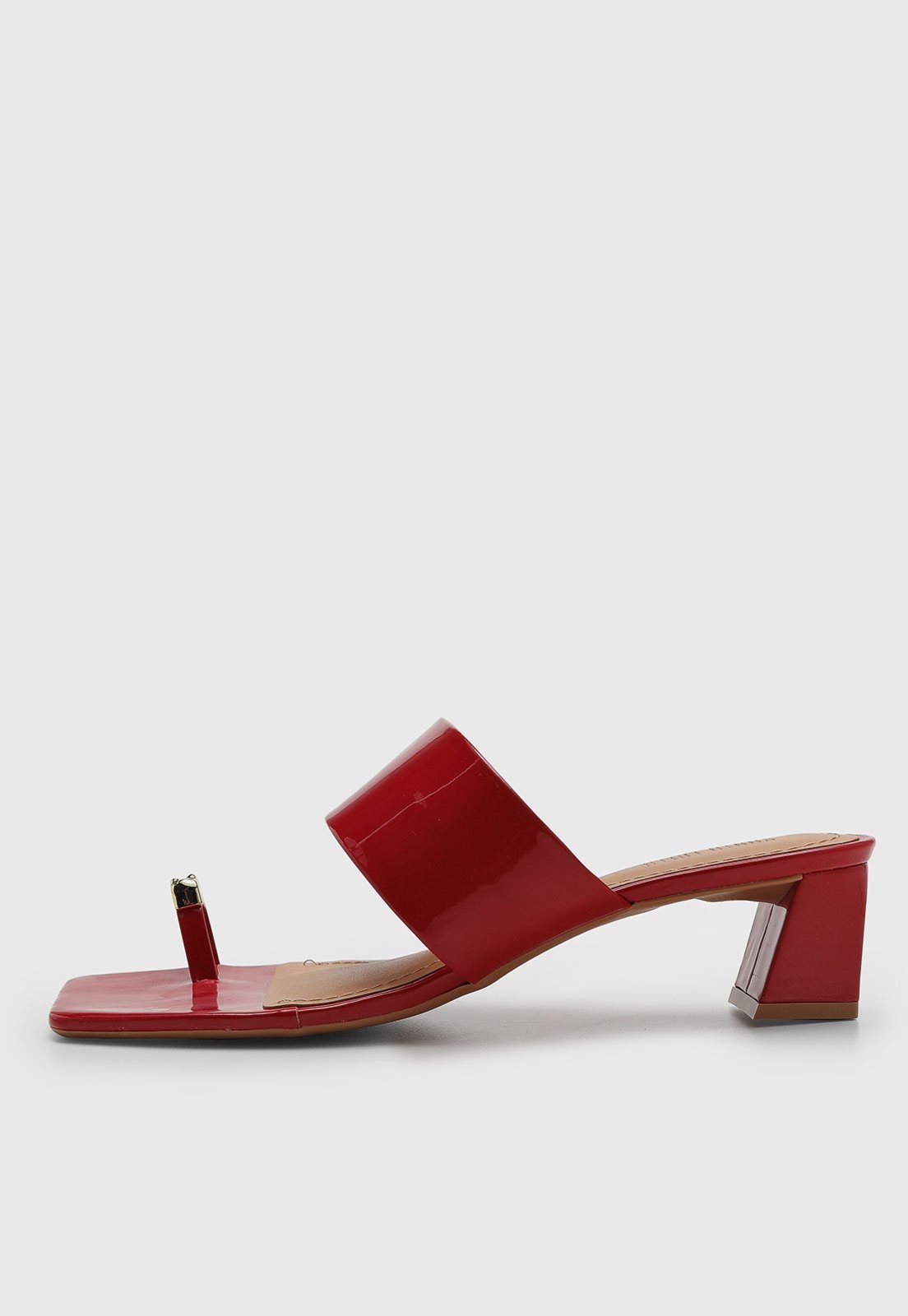 Imagem principal Sandália Feminina Santa Lolla Salto Bloco Verniz Vermelha Santa Lolla vermelho