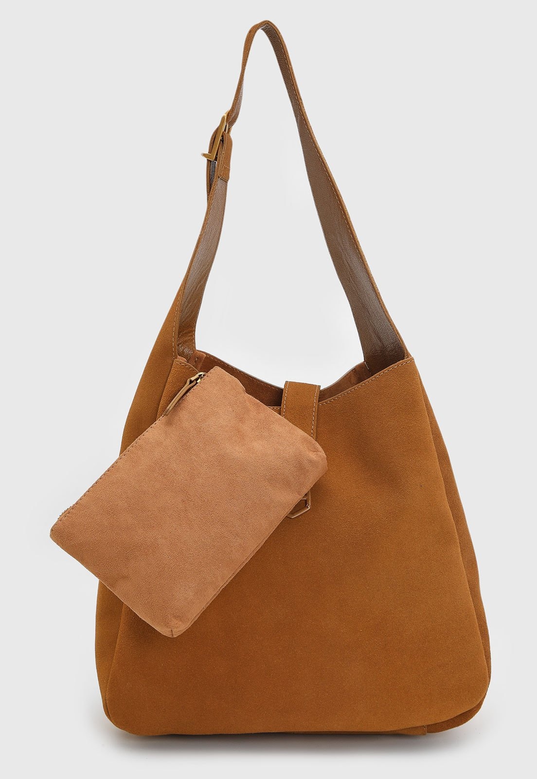 Imagem principal Bolsa Grande com Necessaire Feminina Arezzo STRAC Arezzo caramelo