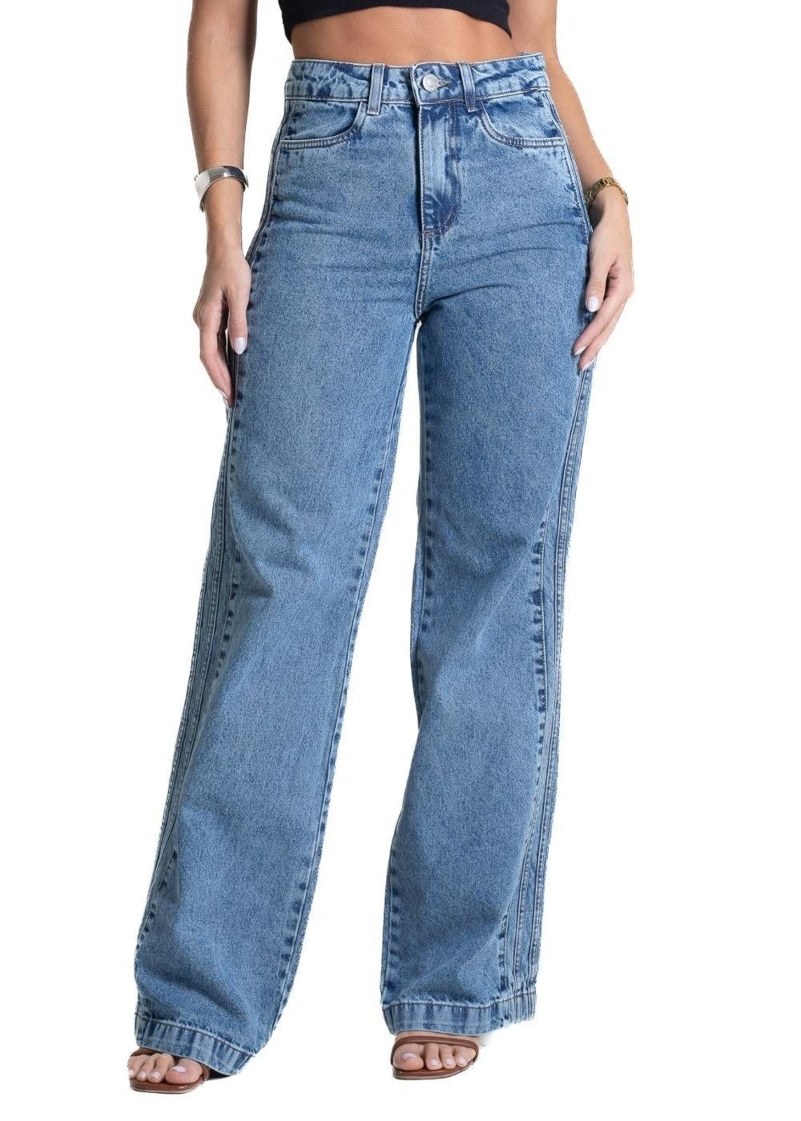 Imagem principal Calça Jeans Sawary Wide Leg - 281712 Sawary azul