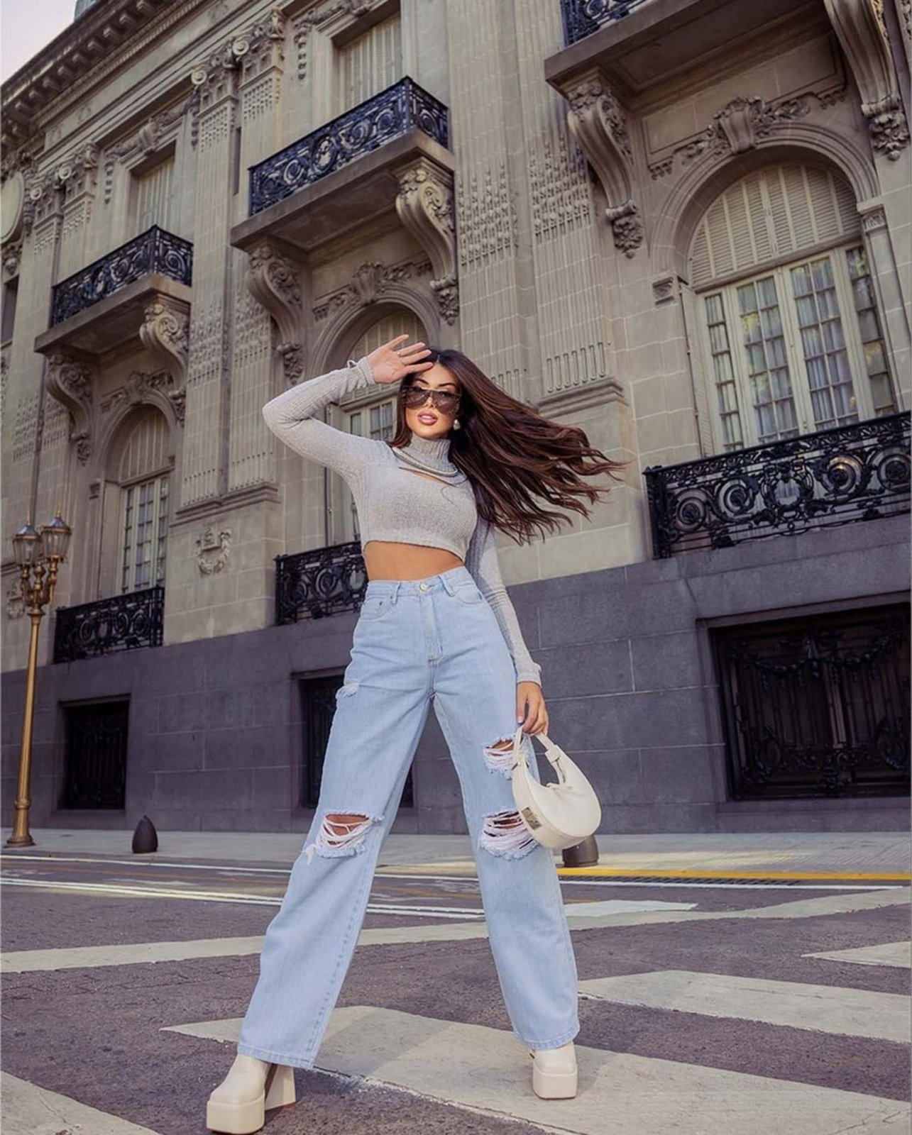 Imagem principal Calça Wide Leg Feminina Cintura Alta 22644 Clara Consciência jeans