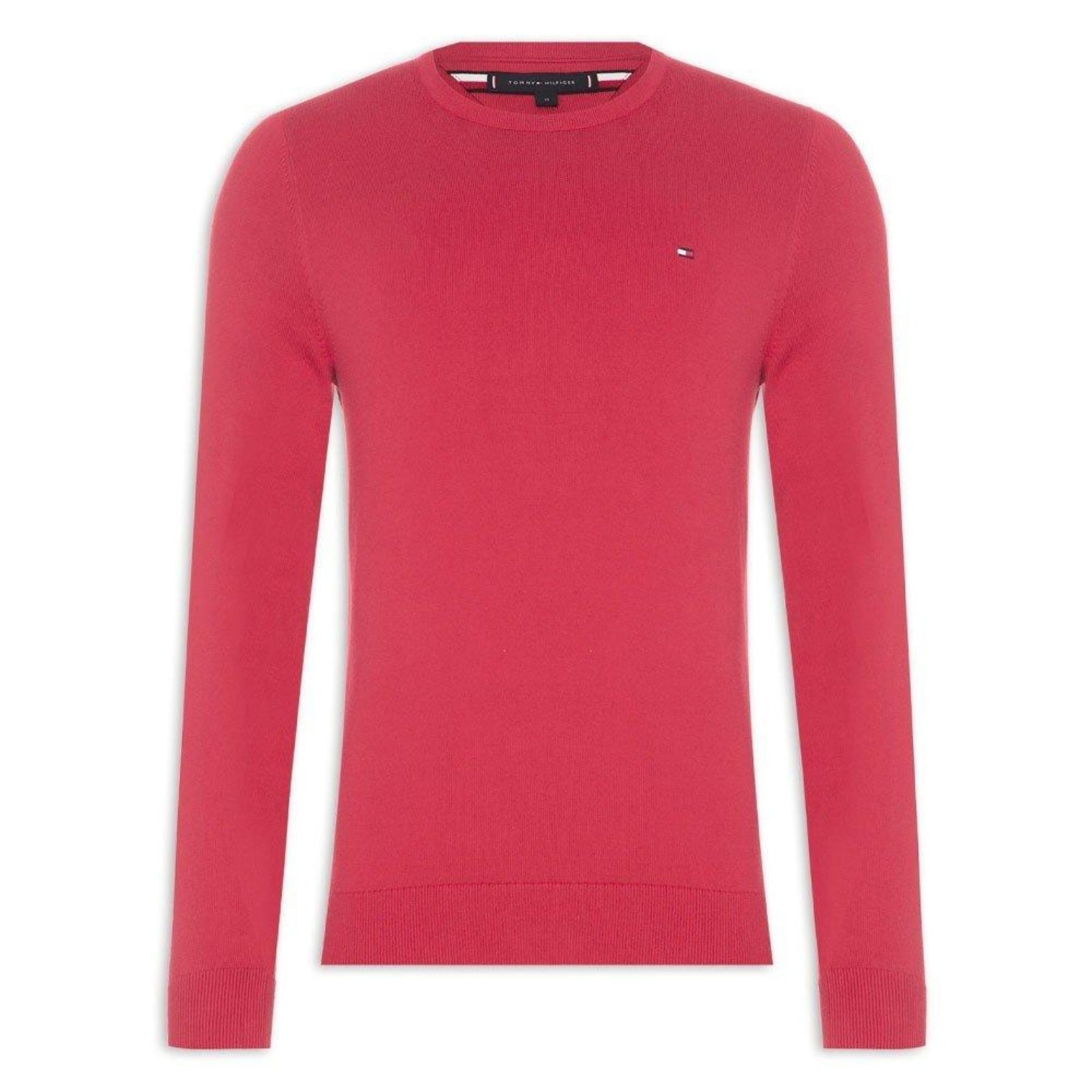 Imagem principal Suéter Tommy Hilfiger Manga Longa Tricot Wcc Signature Crew Tommy Hilfiger vermelho