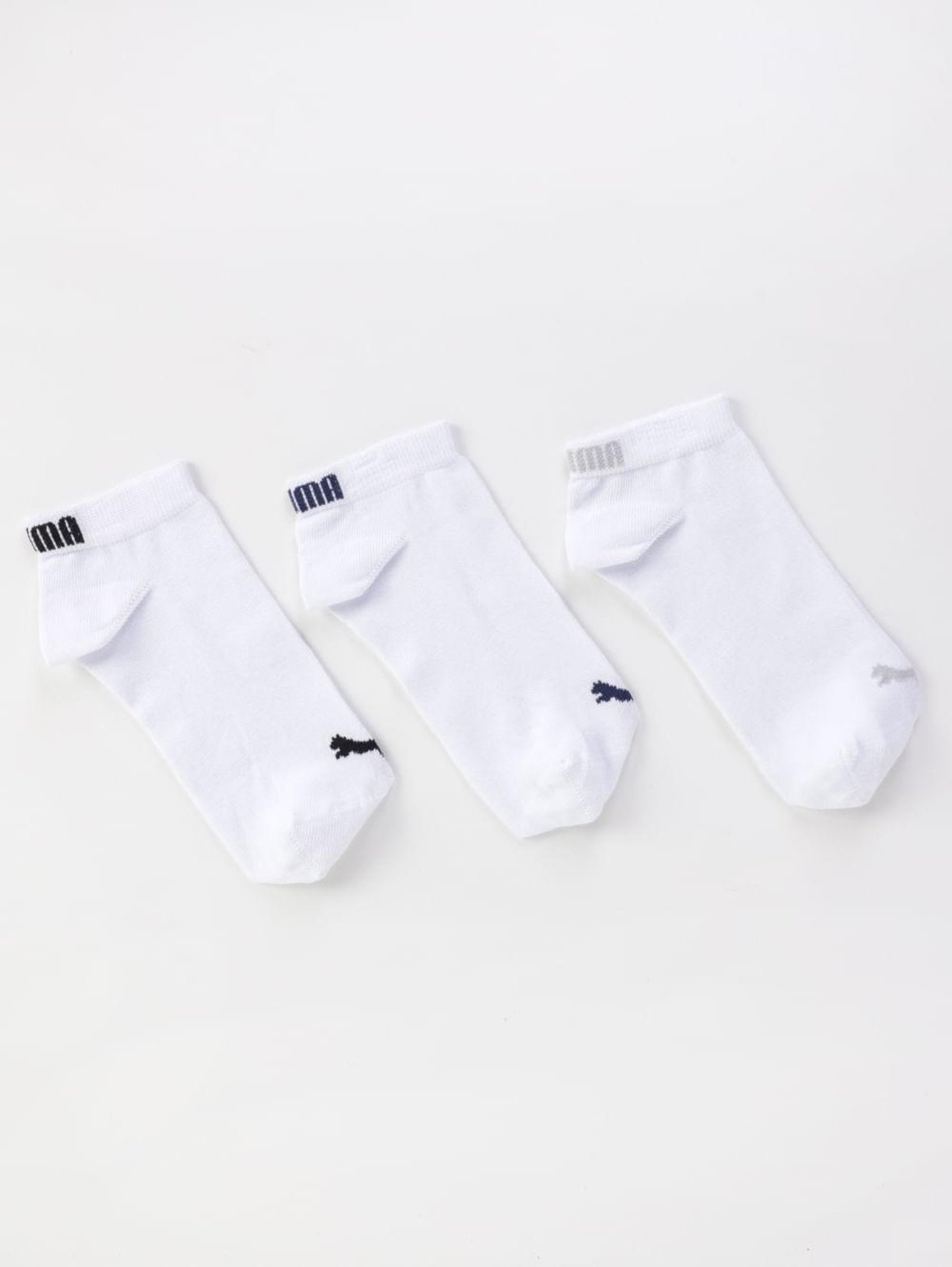 Imagem principal Kit 03 Meias Cano Curto Puma Feminina Puma branco