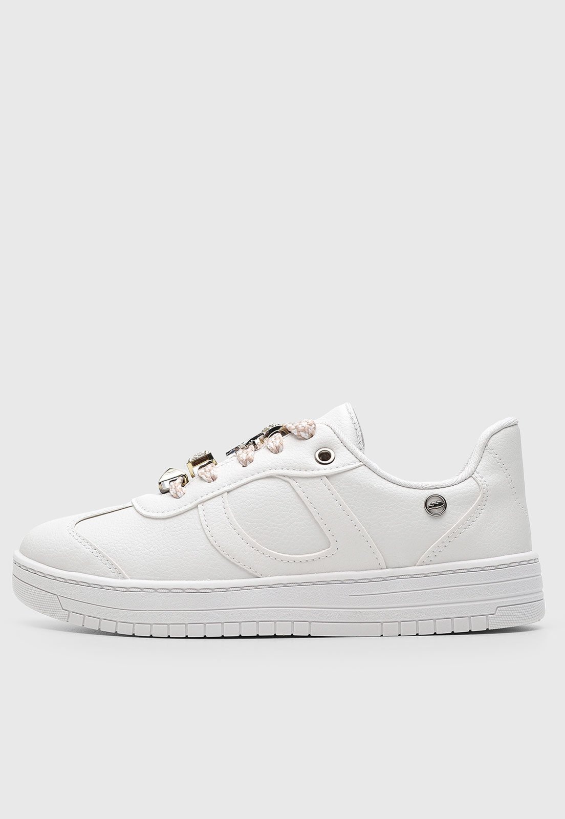 Imagem principal Tênis Feminino Dakota Cadarço Detalhe Metalizado Dakota branco