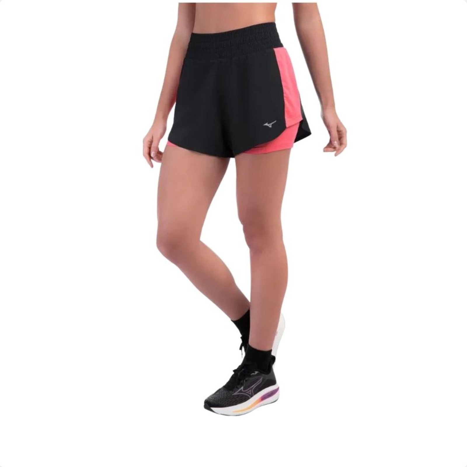 Imagem principal Short Feminino Curto Mizuno High 2 X 1 Mizuno preto