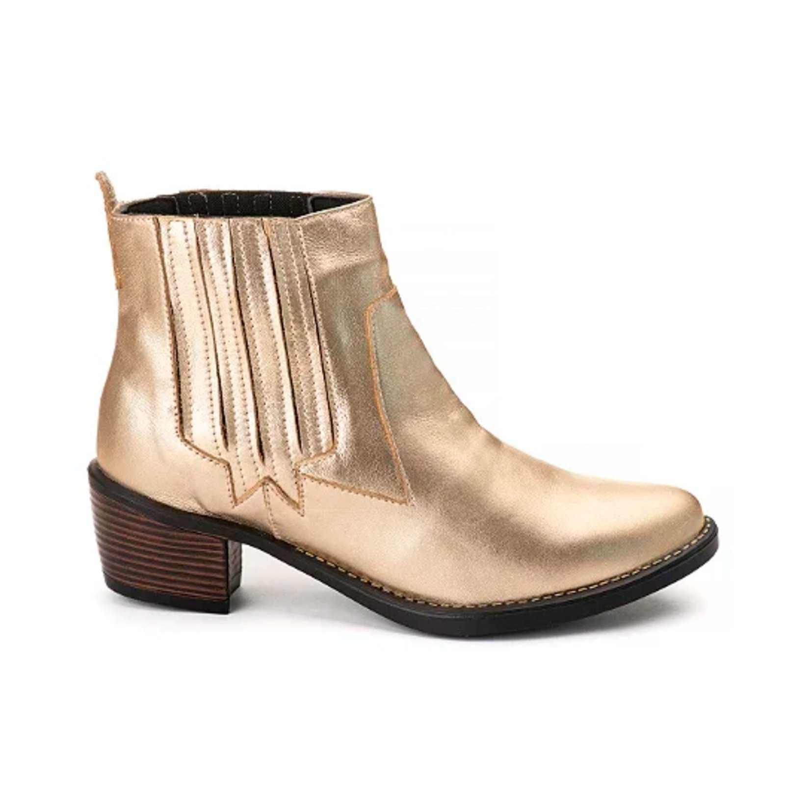 Imagem principal Bota Couro Campero Cano Curto Básic Campero dourado