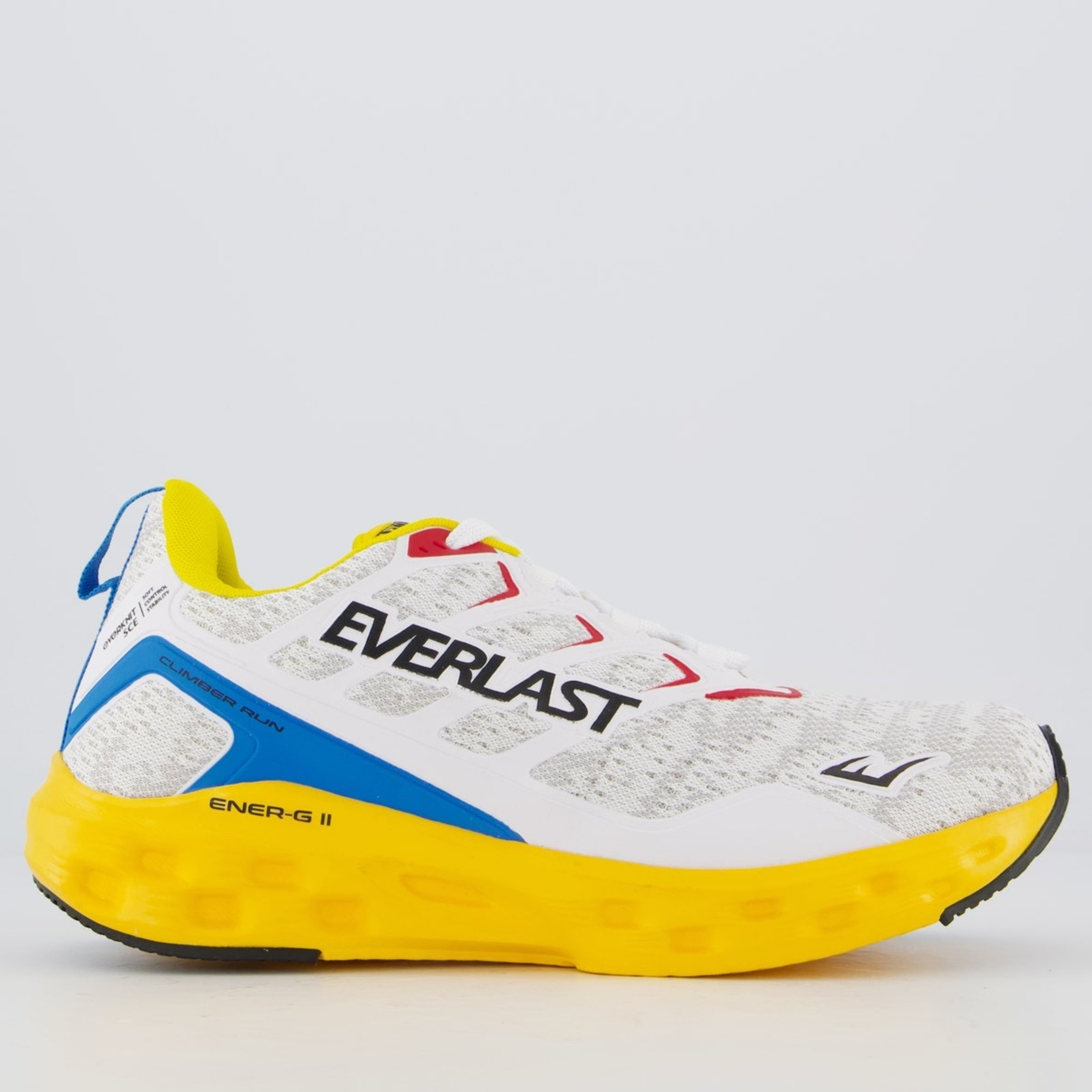 Imagem principal Tênis Everlast Climber Run Branco Amarelo e Azul Everlast branco azul