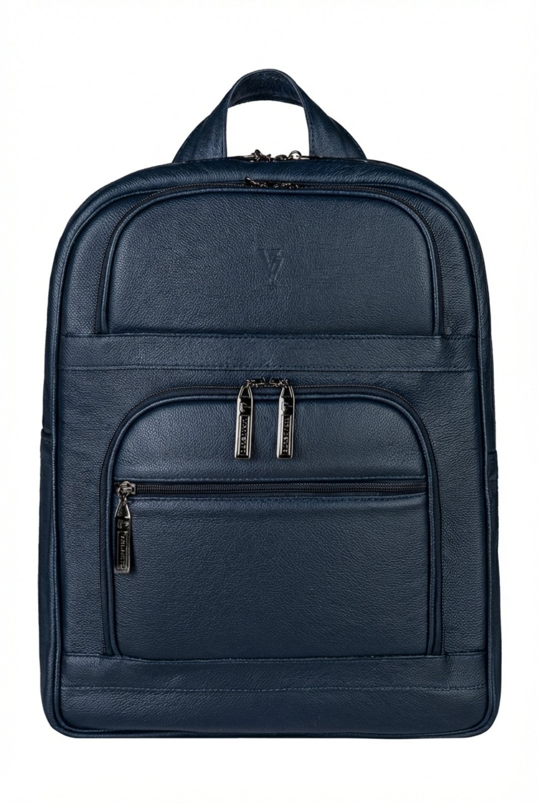 Imagem principal Mochila grande masculina couro floater para notebook Guilherme Vira Vento azul