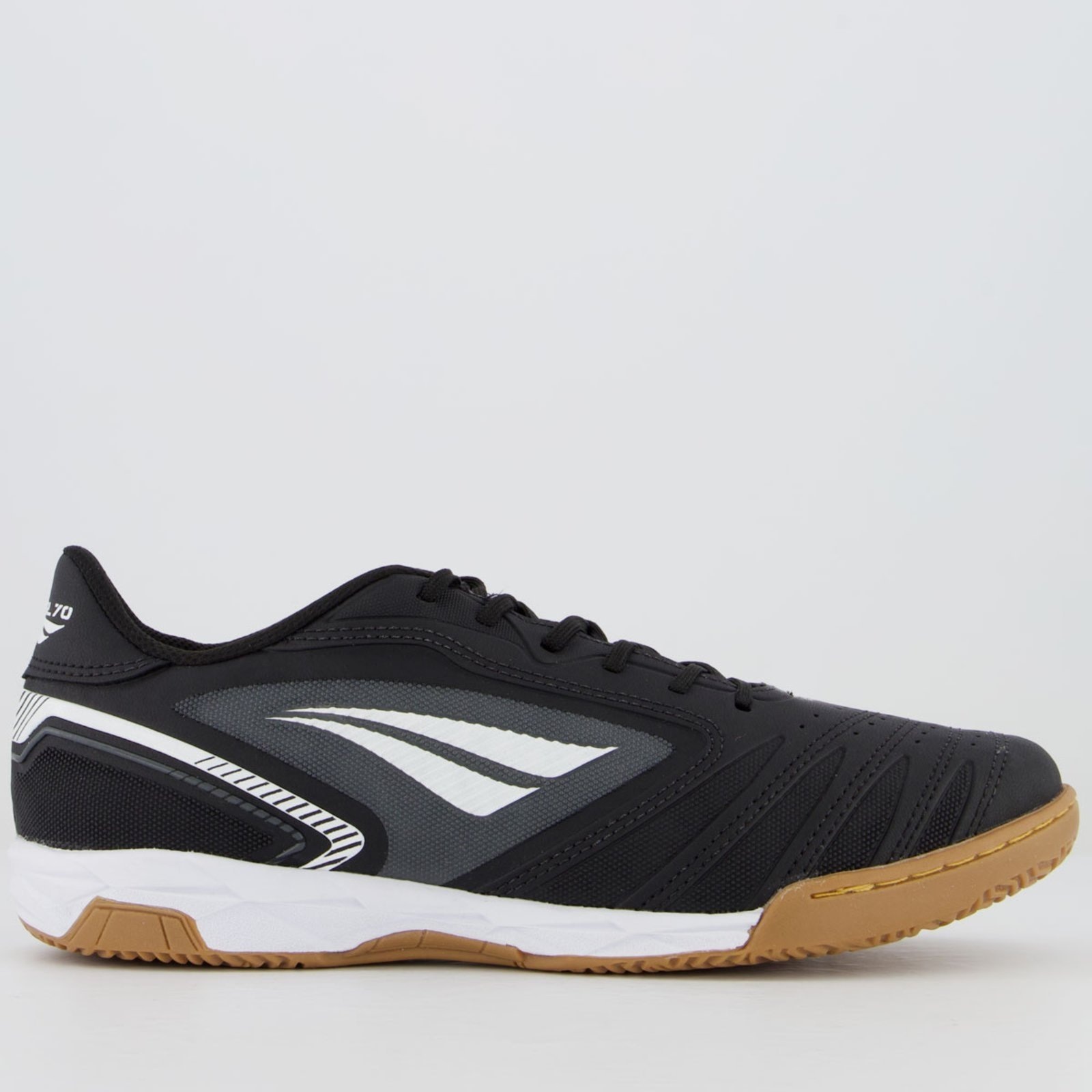 Imagem principal Chuteira Penalty Brasil 70 Y-1 Futsal Preta e Cinz Penalty preto