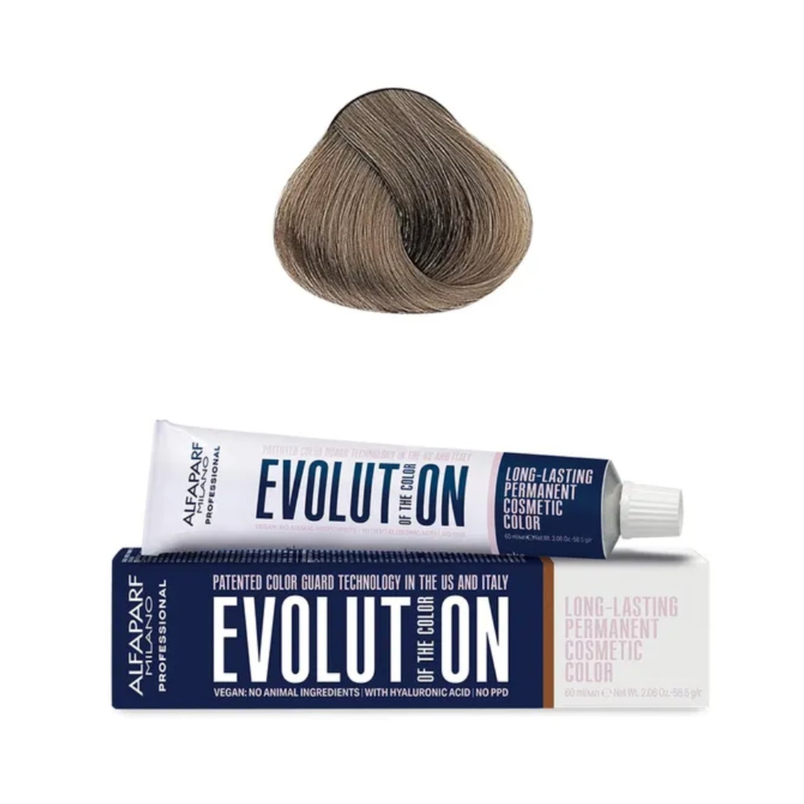 Imagem principal Coloração Alfaparf Milano Evolution Of The Color 8.1 Louro Claro Cinza Alfaparf incolor