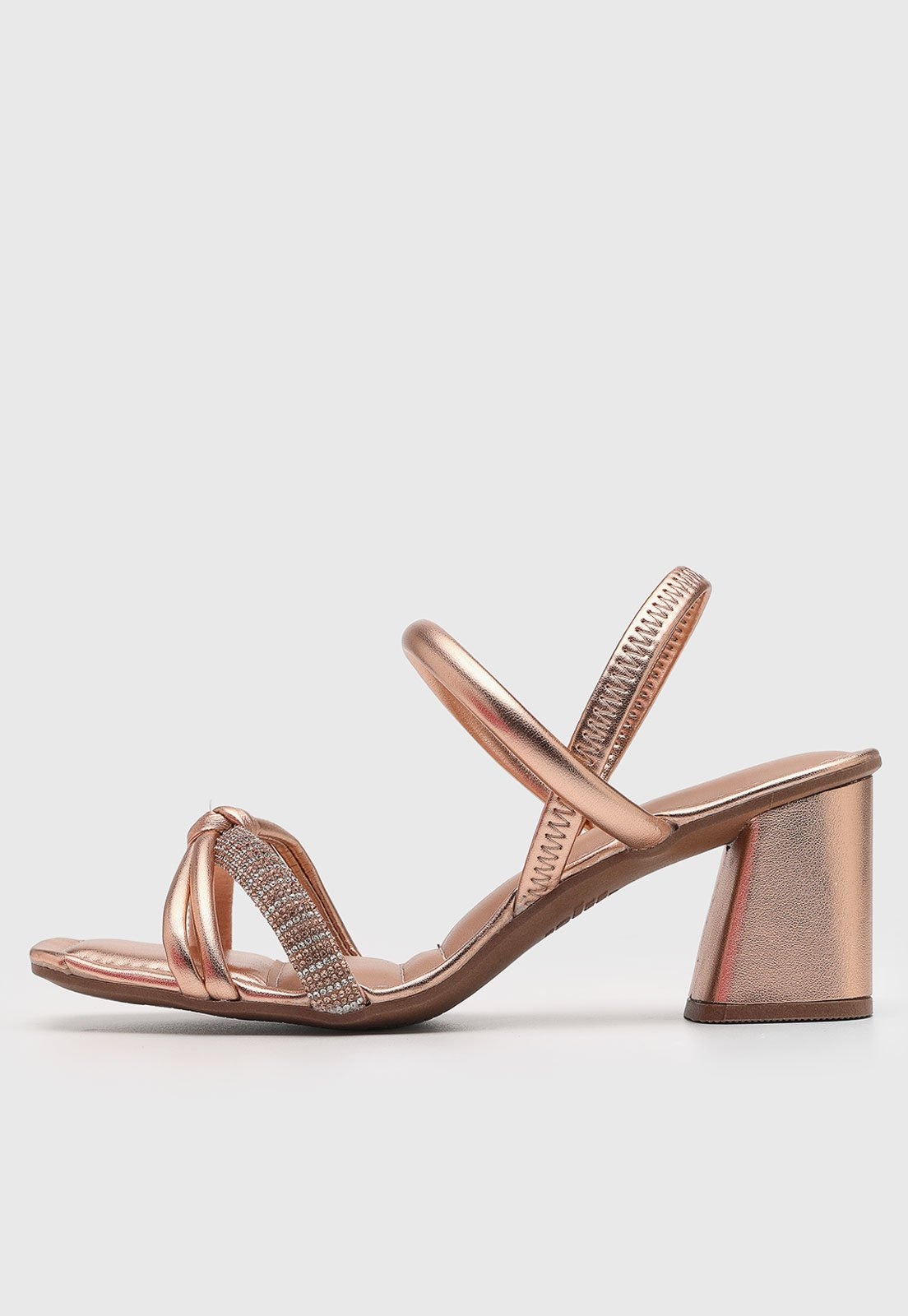 Imagem principal Sandália Feminina Dakota Tiras Brilho Dakota rosê