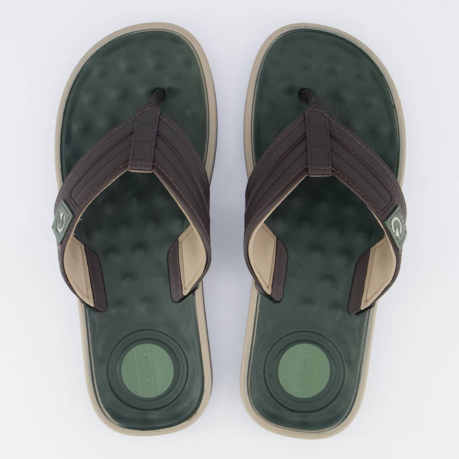 Imagem principal Chinelo Cartago Alabama II Marrom e Verde CARTAGO marrom verde