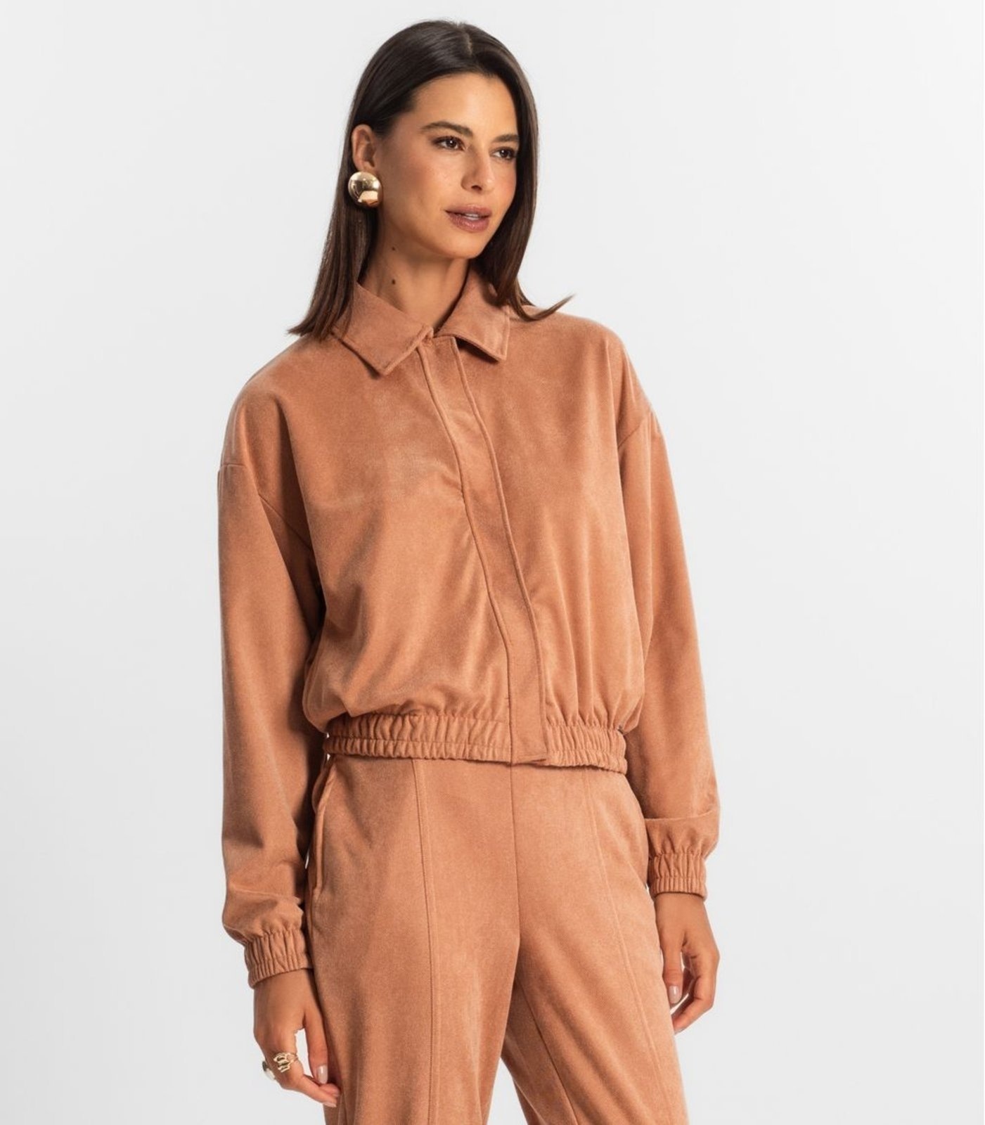 Imagem principal Jaqueta Suede Feminina Rovitex Rovitex marrom